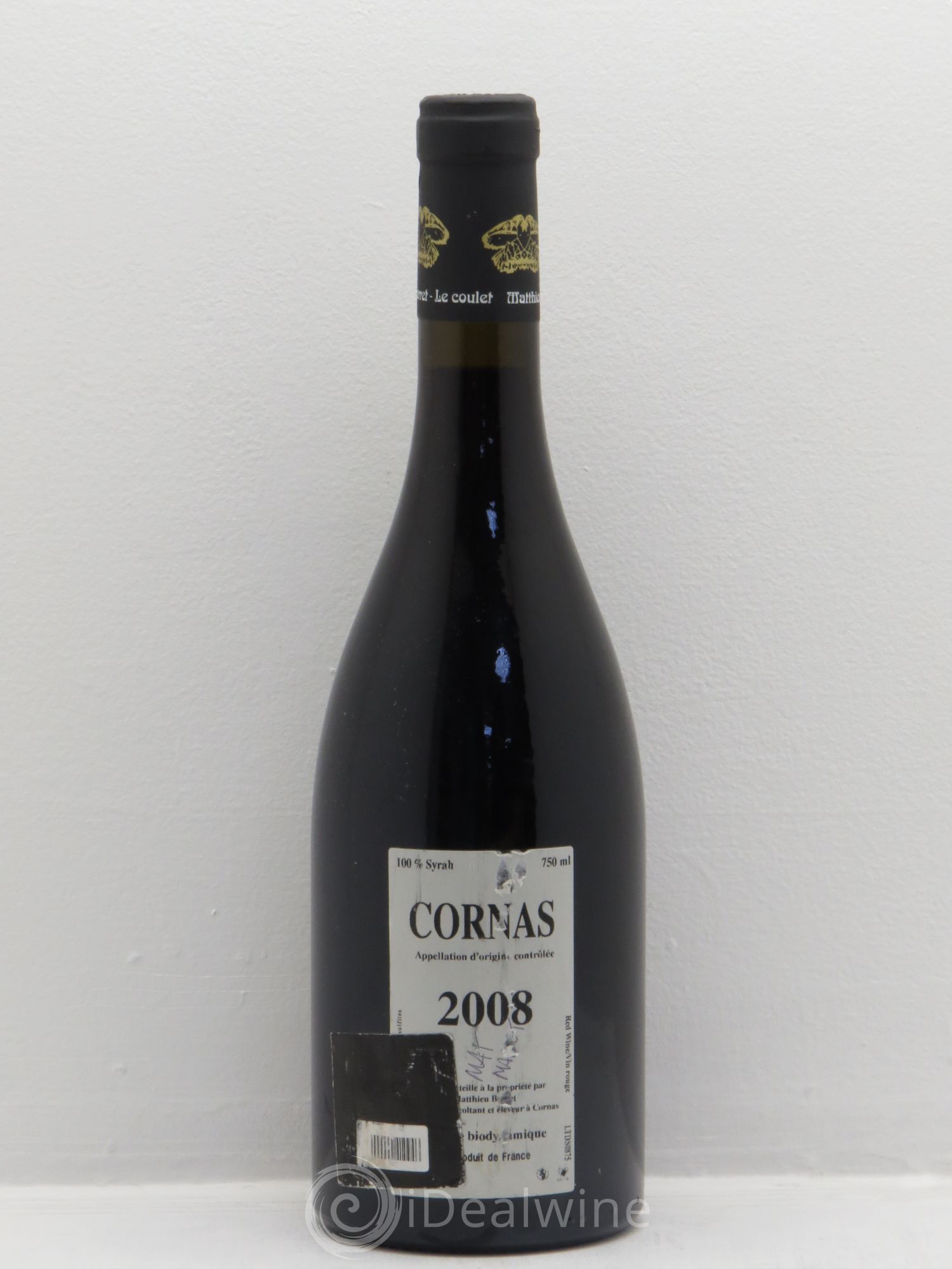 Cornas La Patronne Coulet (Domaine du) - Matthieu Barret 2008 - Lot de 1 bouteille - 1