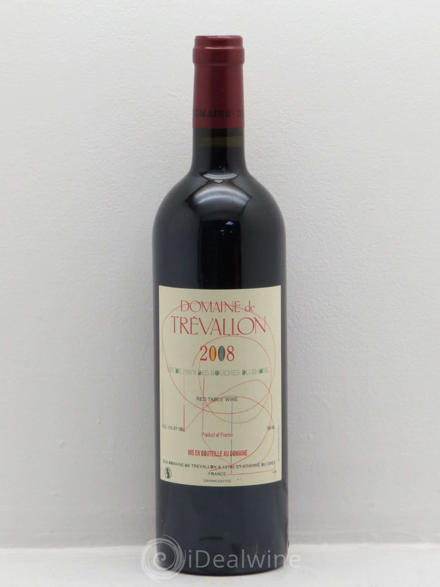 VDP Bouches du Rhône Trévallon (Domaine de) Eloi Dürrbach 2008 - Lot de 1 bouteille - 0