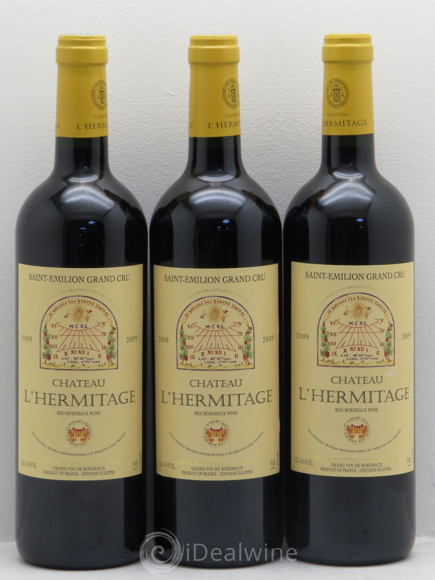 Château l' Hermitage 2009 - Lot de 3 bouteilles - 0