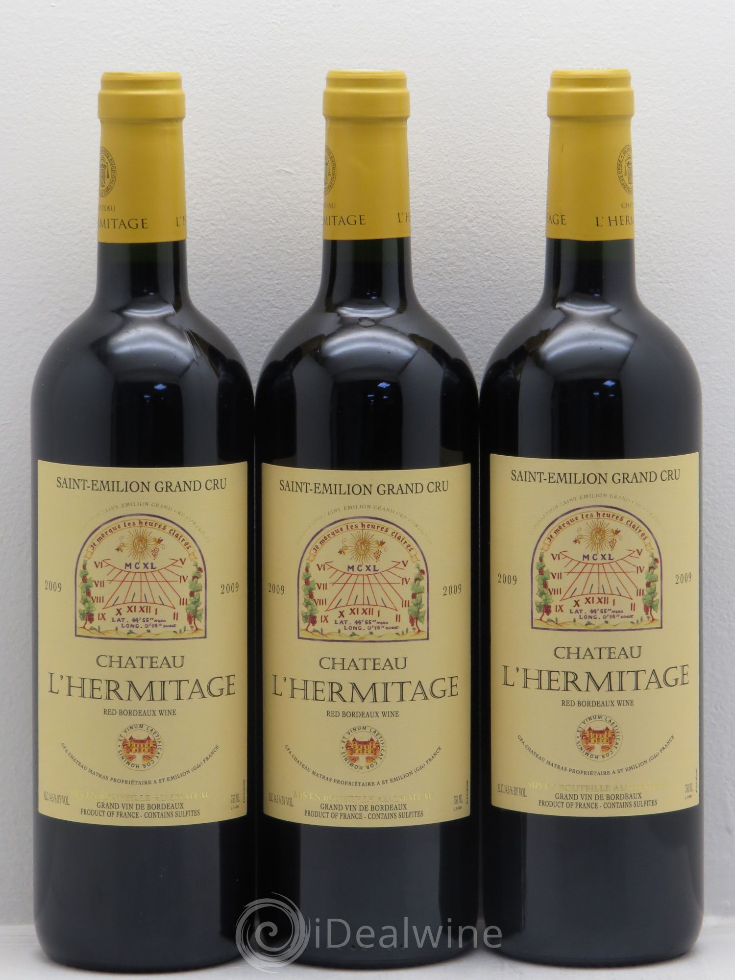 Château l' Hermitage 2009 - Lot de 3 bouteilles - 0