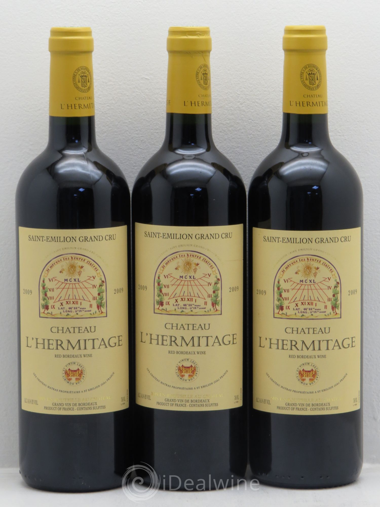 Château l' Hermitage 2009 - Lot de 3 bouteilles - 0
