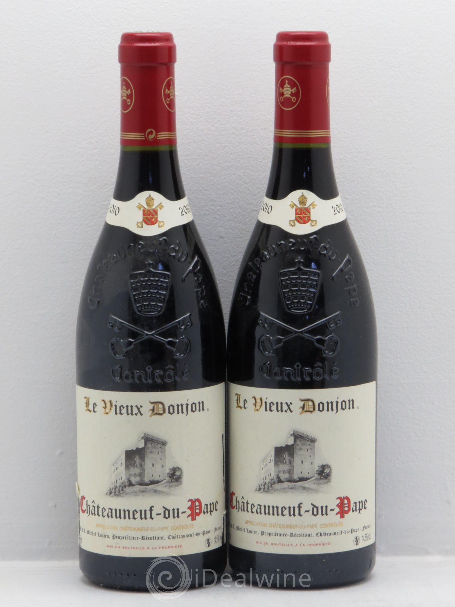 Châteauneuf-du-Pape Le Vieux Donjon Michel Lucien 2010 - Lot de 2 bouteilles - 0