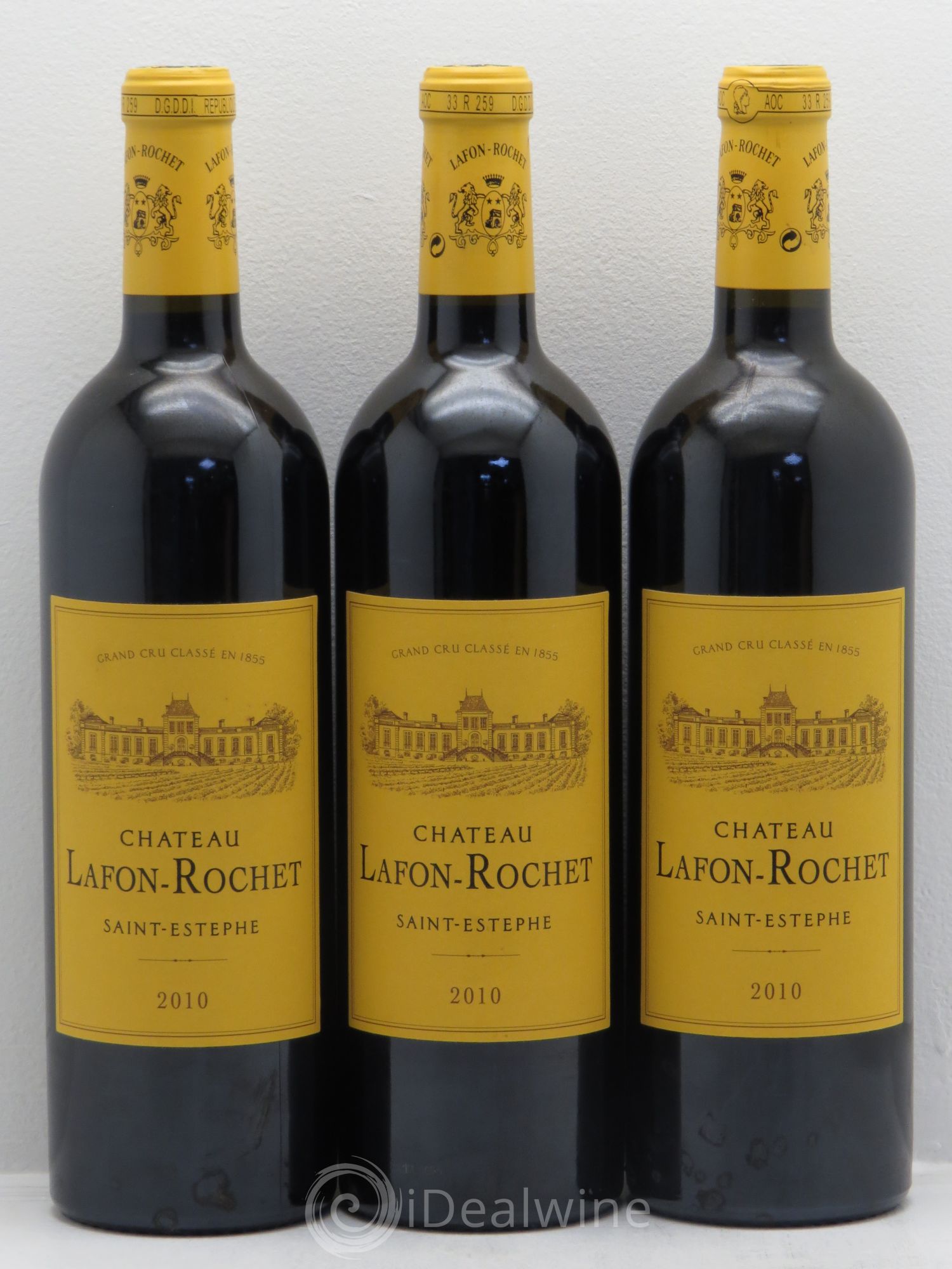 Château Lafon Rochet 4ème Grand Cru Classé 2010 - Lot de 3 bouteilles - 0