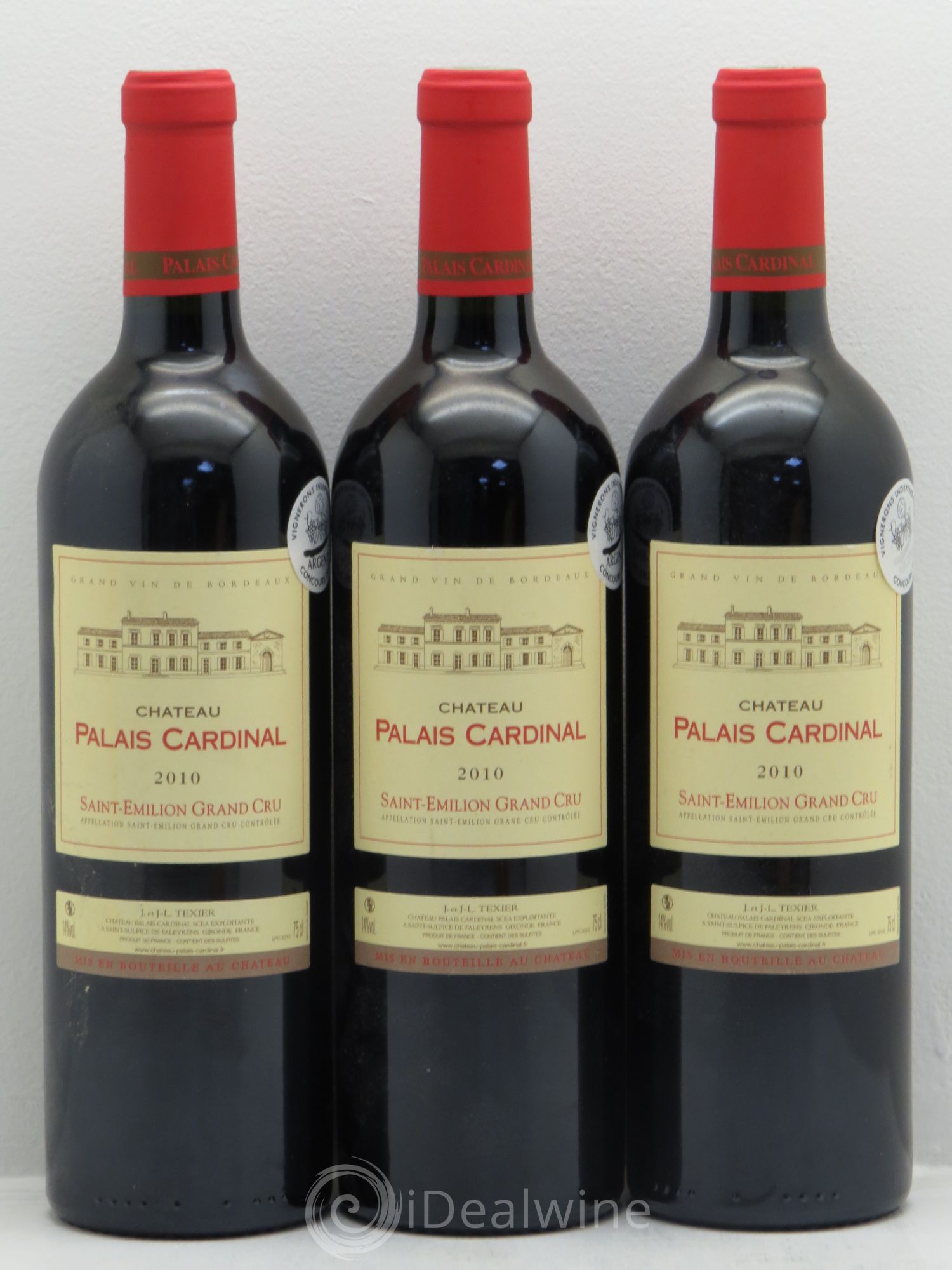Château Palais Cardinal La Fuie 2010 - Lot de 3 bouteilles - 0
