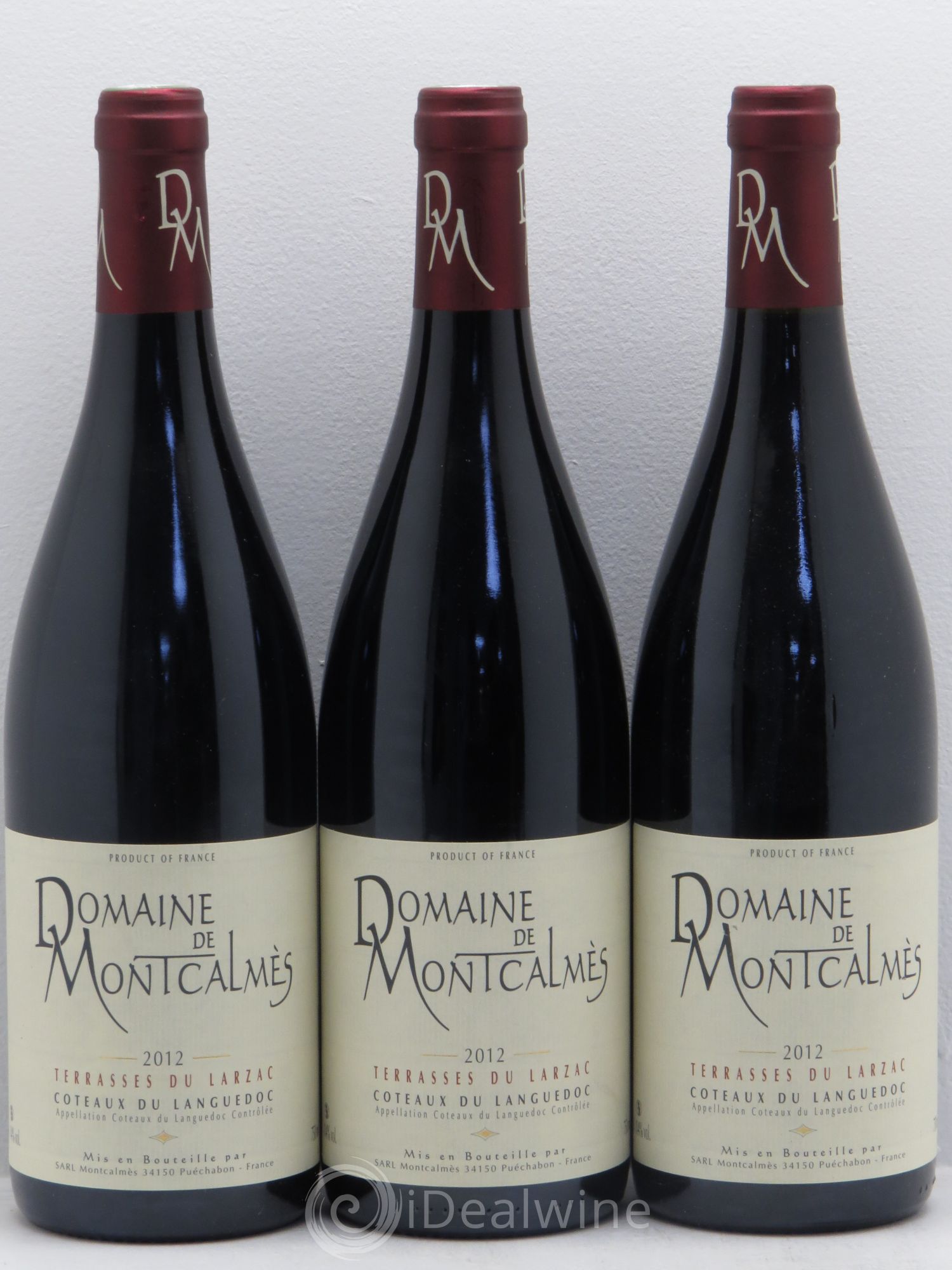 Coteaux du Languedoc Montcalmès 2012 - Lot de 3 bouteilles - 0