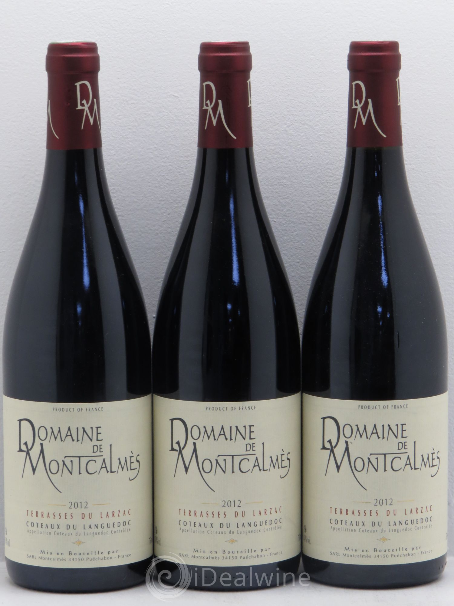 Coteaux du Languedoc Montcalmès 2012 - Lot de 3 bouteilles - 0