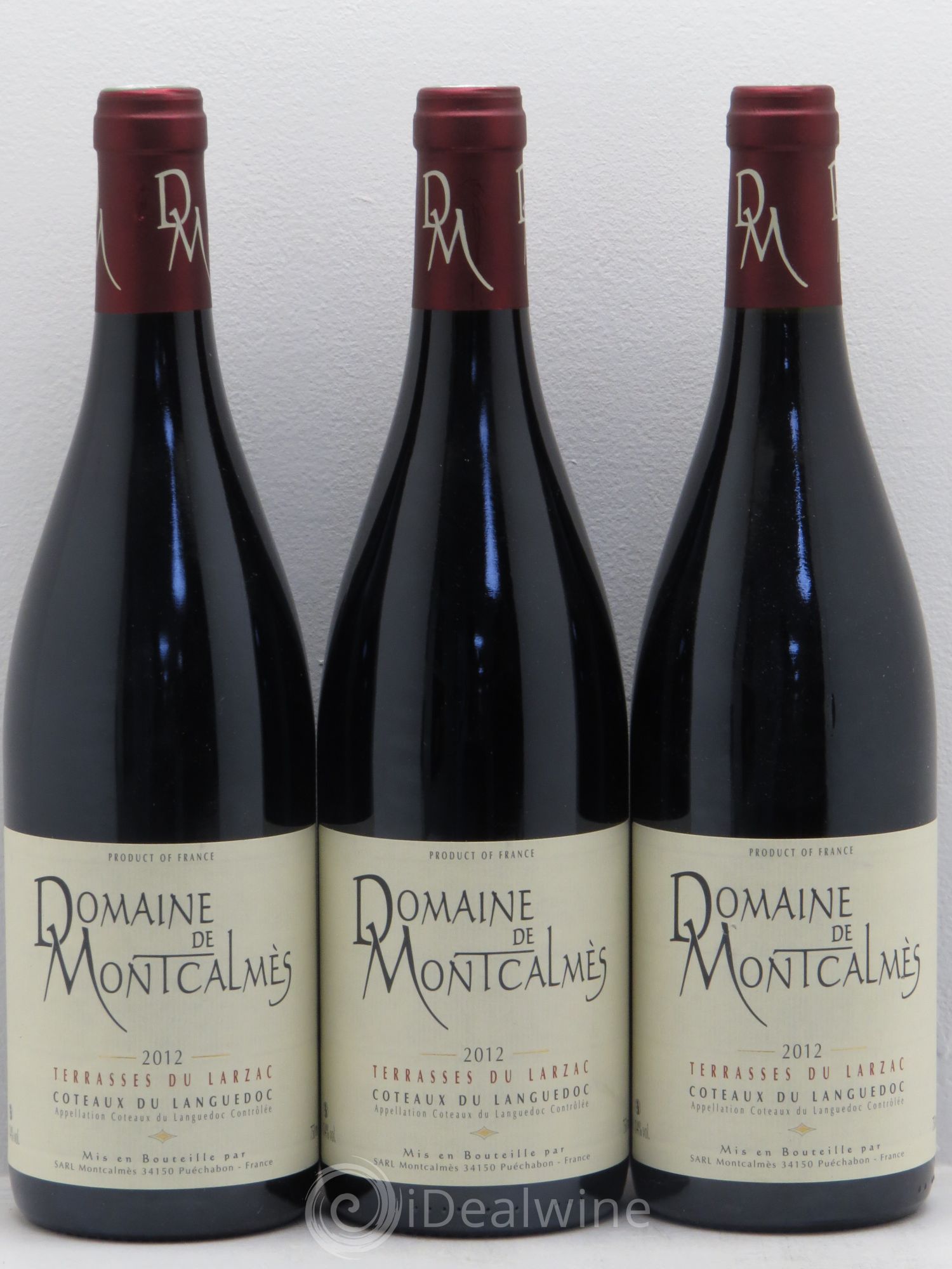 Coteaux du Languedoc Montcalmès 2012 - Lot de 3 bouteilles - 0