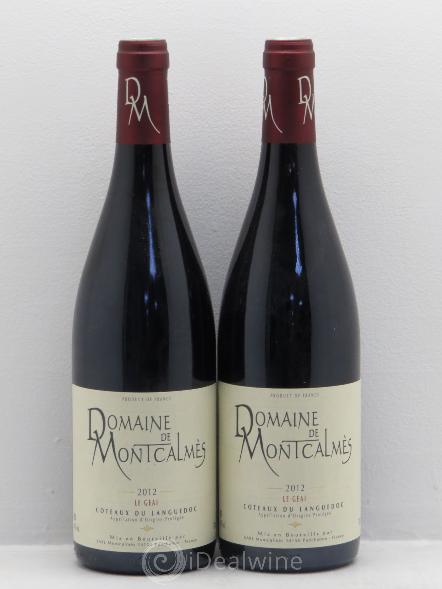 Coteaux du Languedoc - Le Geai Domaine de Montcalmès Frédéric Pourtalié 2012 - Lot de 2 bouteilles - 0