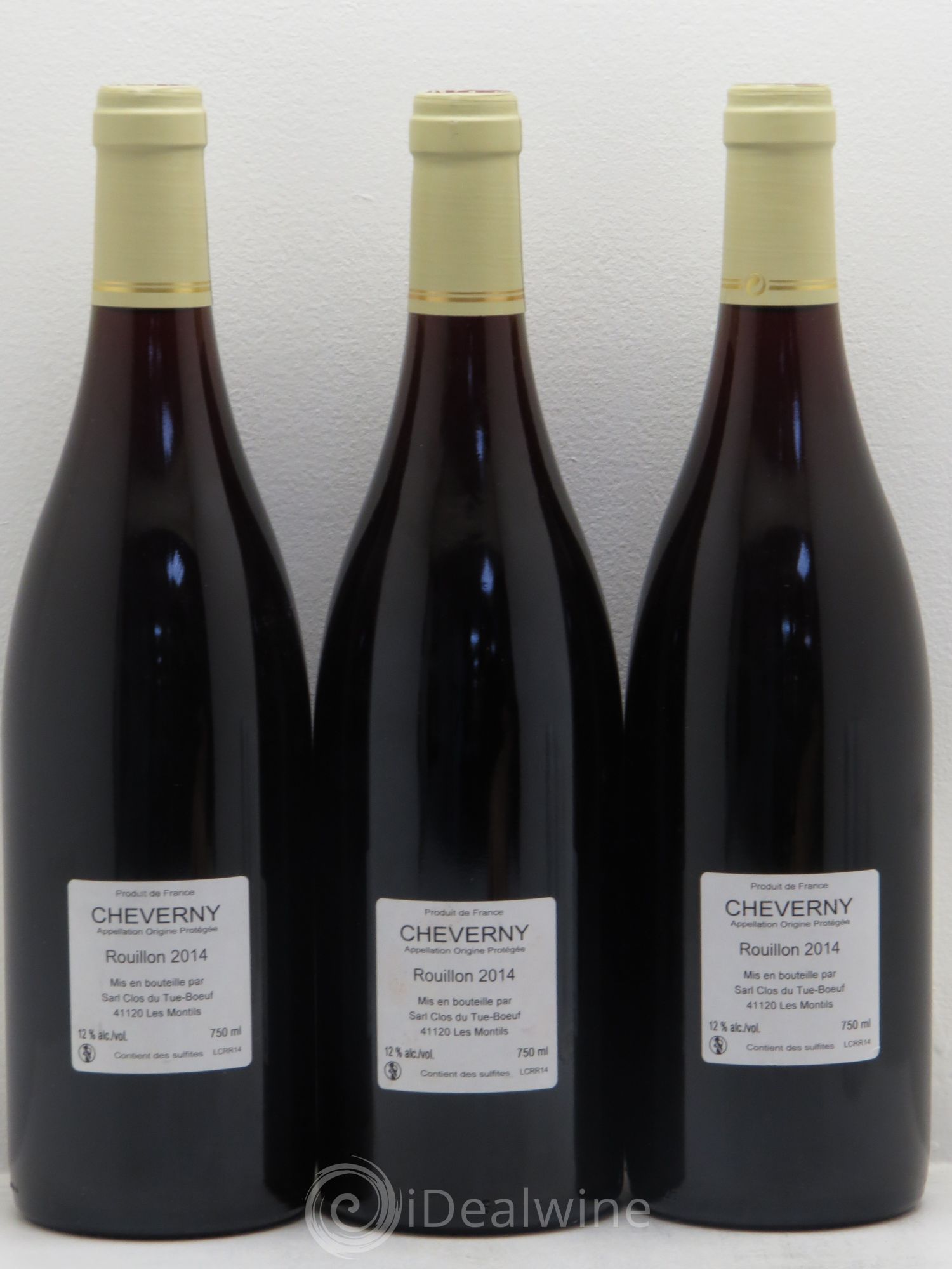 Cheverny Rouillon Clos du Tue-Boeuf 2014 - Lot de 3 bouteilles - 1