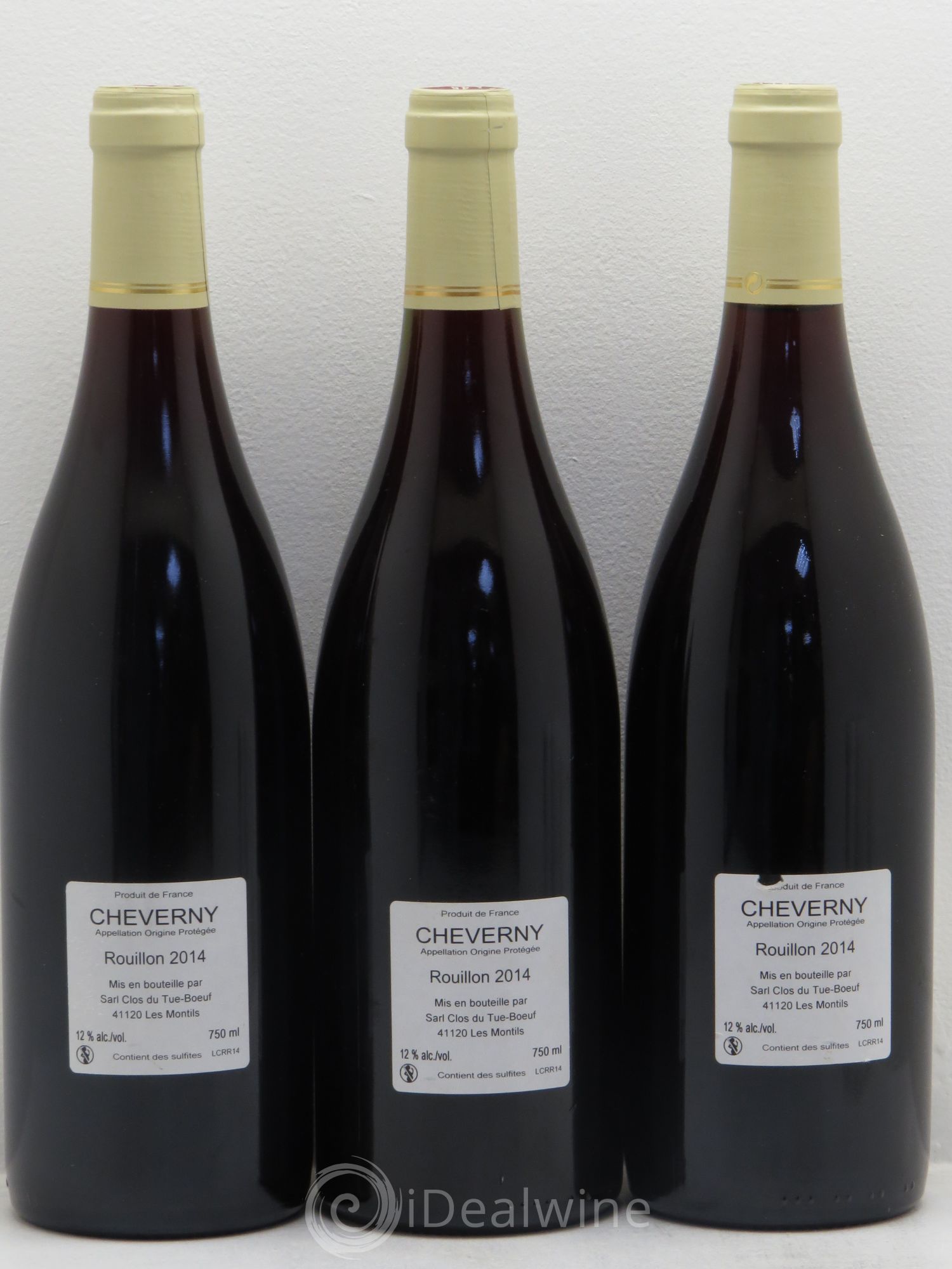 Cheverny Rouillon Clos du Tue-Boeuf 2014 - Lot de 3 bouteilles - 1