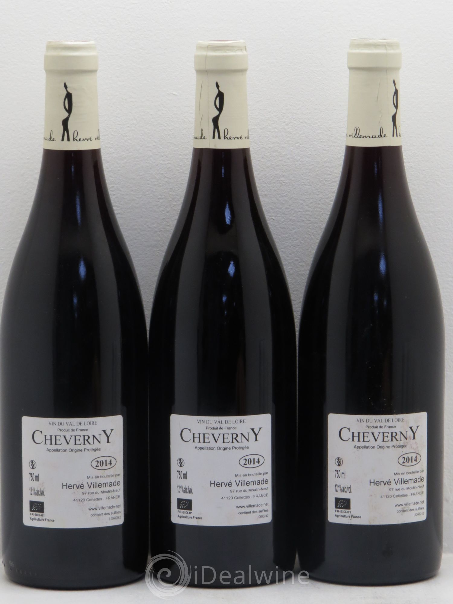 Vin de France Cheverny Hervé Villemade 2005 - Posten von 3 Flaschen - 1