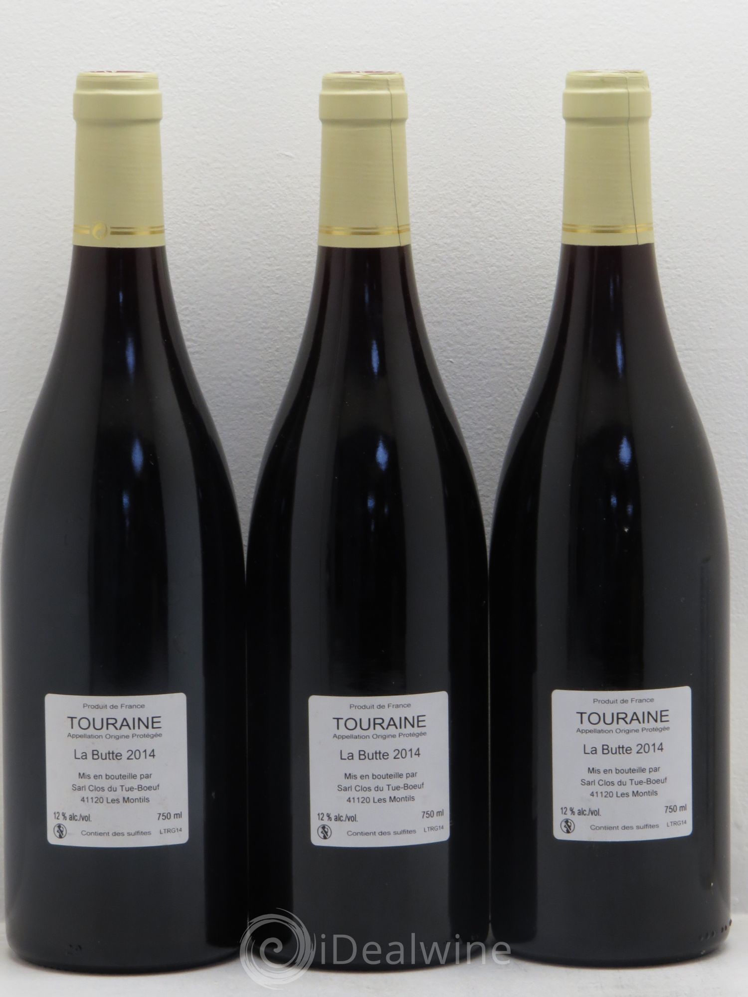 Touraine La Butte Clos du Tue-Boeuf 2014 - Lot de 3 bouteilles - 1