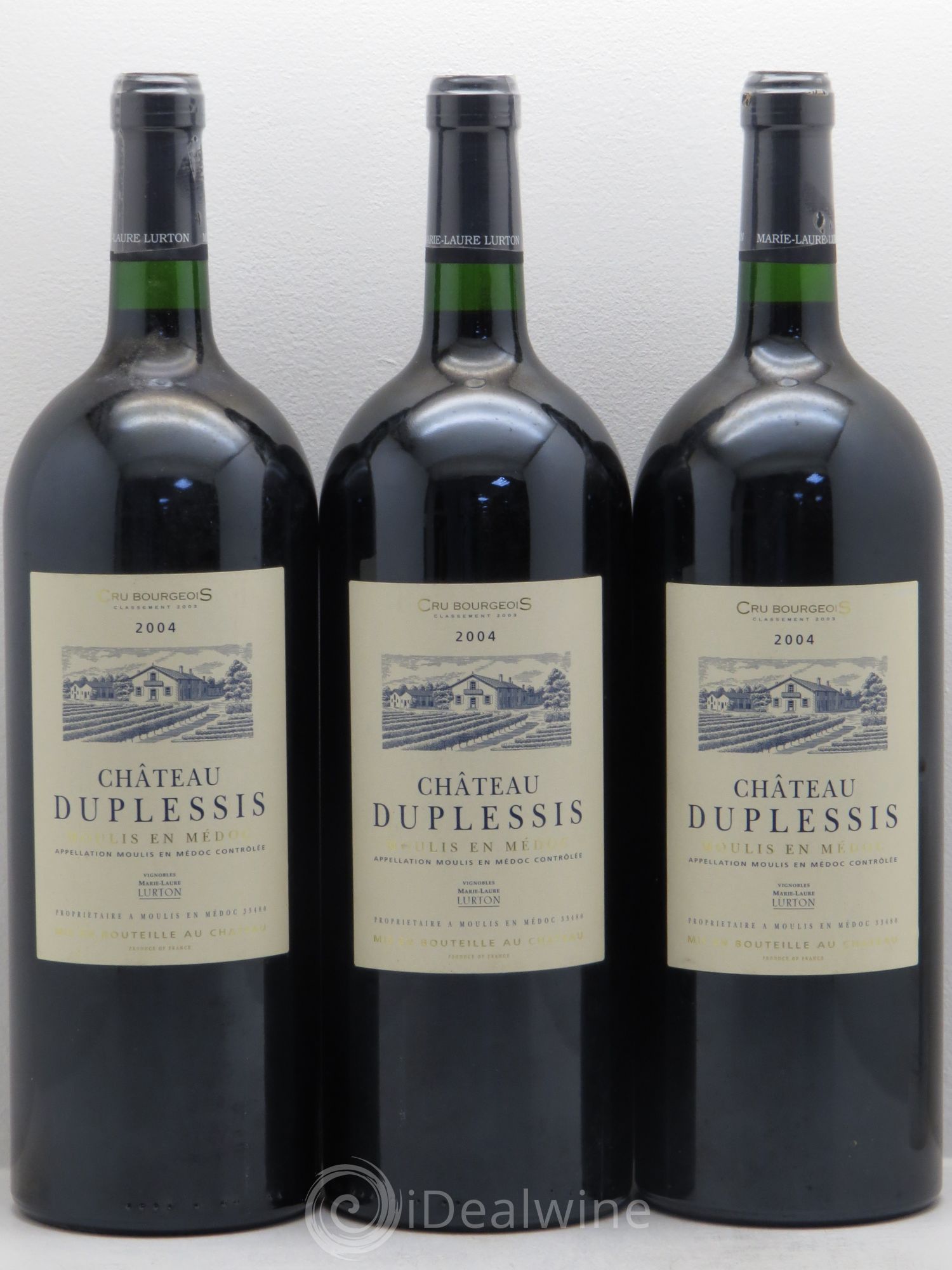 Château Duplessis Cru Bourgeois 2004 - Lot de 3 magnums - 0