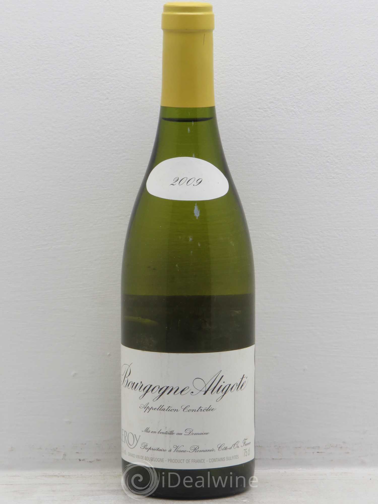 Bourgogne Aligoté Leroy (Domaine) 2009 - Lot de 1 bouteille - 0