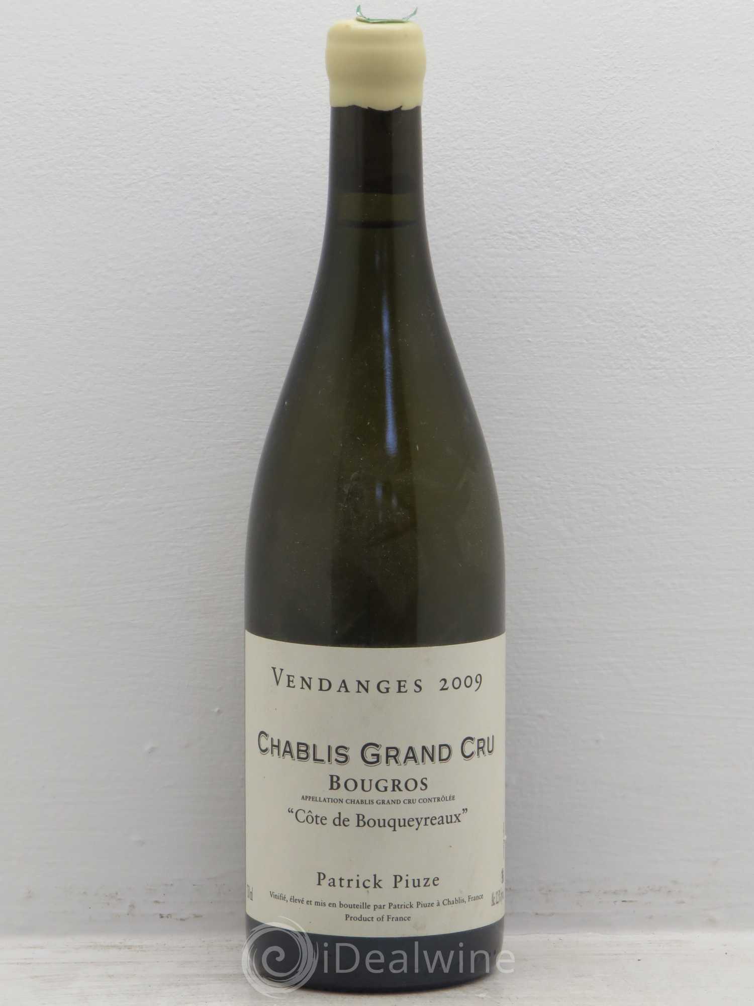 Chablis 1er Cru Bougros Puize côte de Bouqueyreaux 2009 - Posten von 1 Flasche - 0