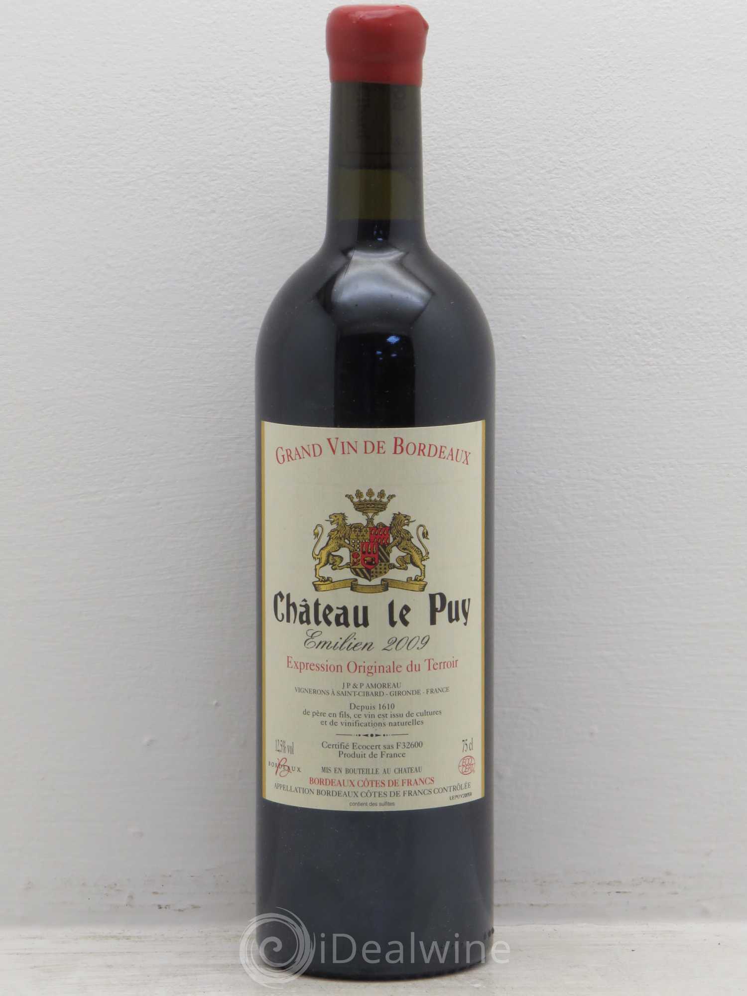 Le Puy - Cuvée Emilien 2009 - Lot de 1 bouteille - 0