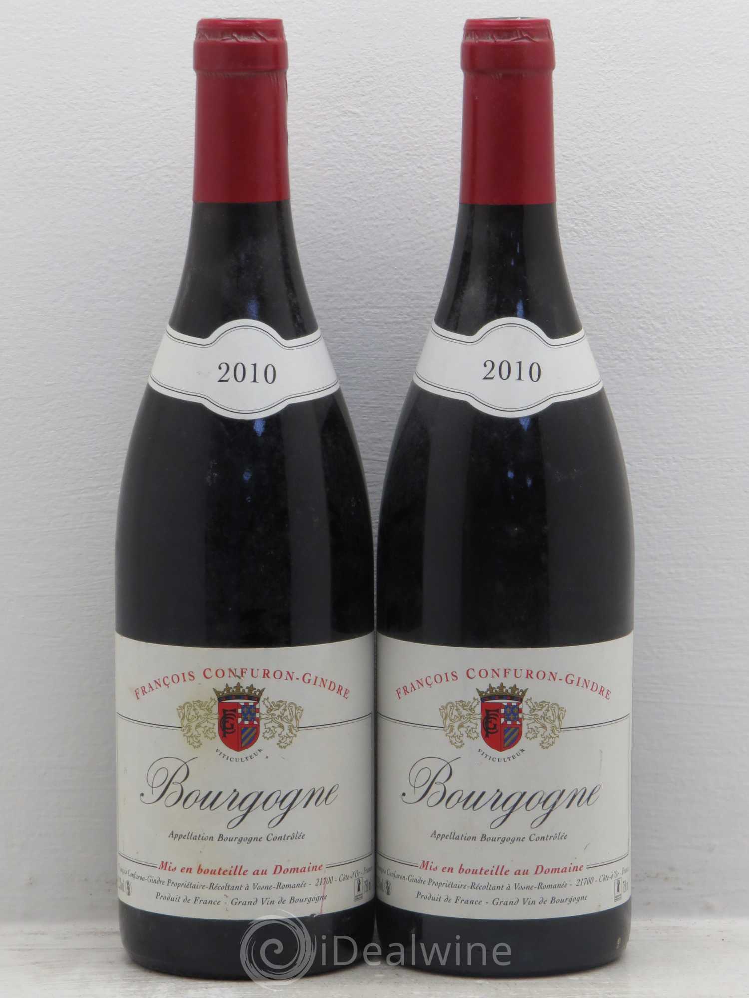 Bourgogne Confuron Gindre 2010 - Lot de 2 bouteilles - 0
