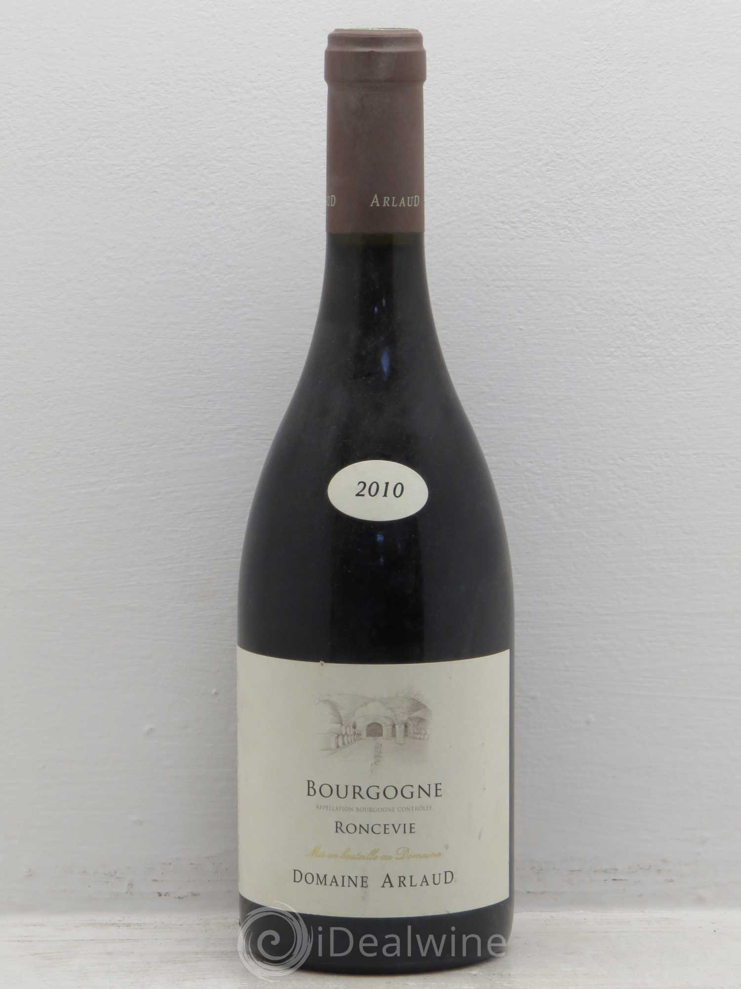 Bourgogne Roncevie Arlaud 2010 - Lot de 1 bouteille - 0