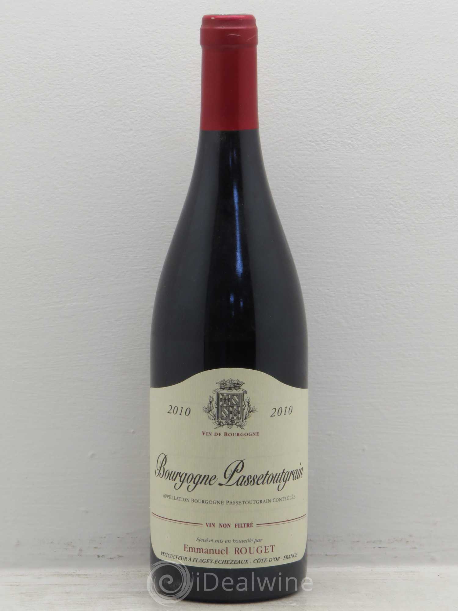 Bourgogne Passetoutgrain Rouget 2010 - Lot de 1 bouteille - 0