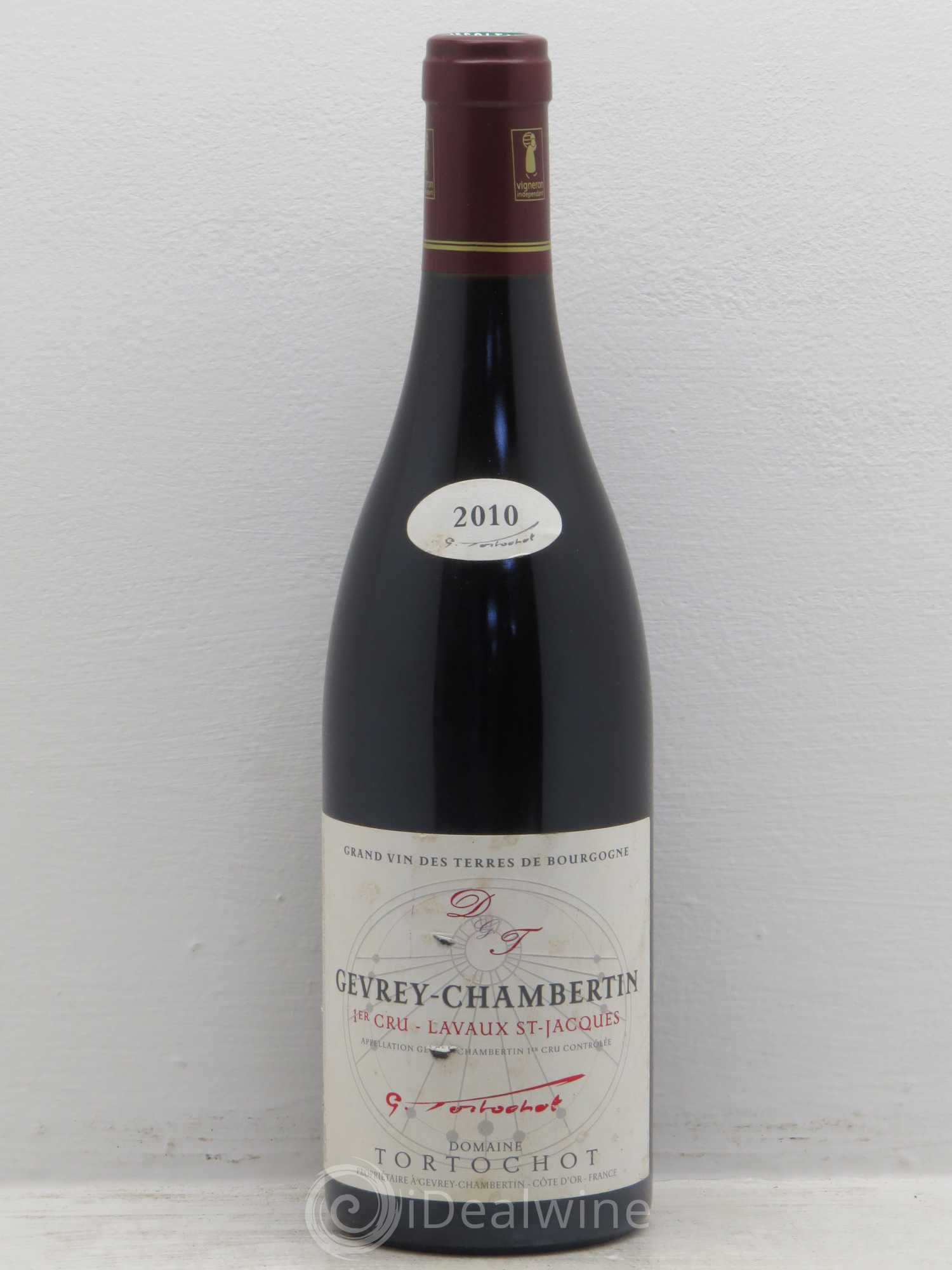 Gevrey-Chambertin 1er Cru Lavaux Saint Jacques Tortochot (Domaine) 2010 - Lot de 1 bouteille - 0