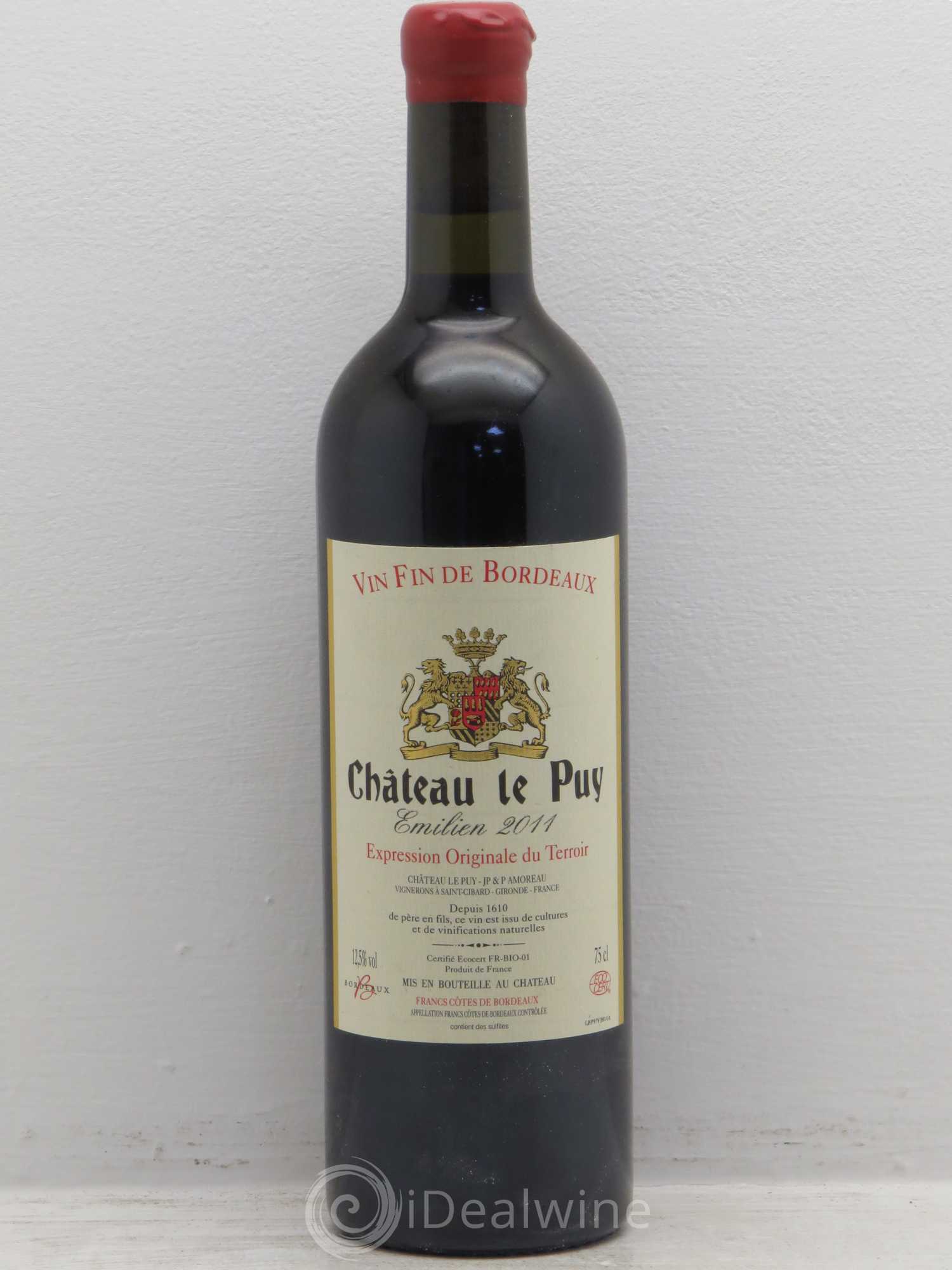 Le Puy - Cuvée Emilien 2011 - Lot de 1 bouteille - 0