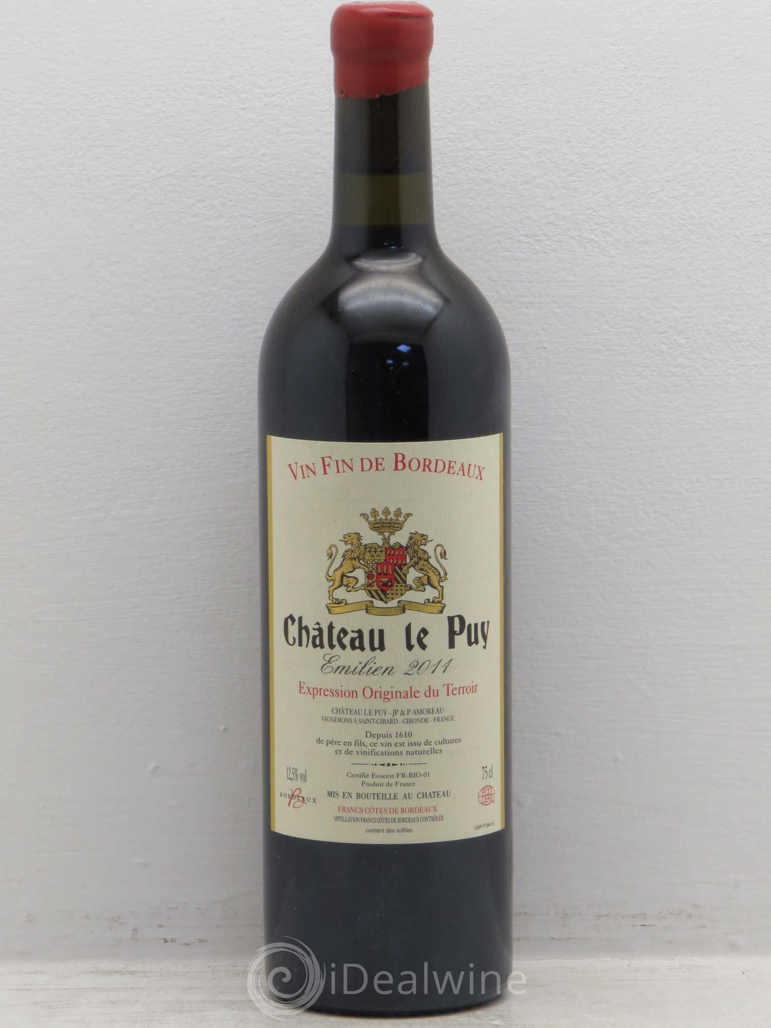 Le Puy - Cuvée Emilien 2011 - Lot de 1 bouteille - 0