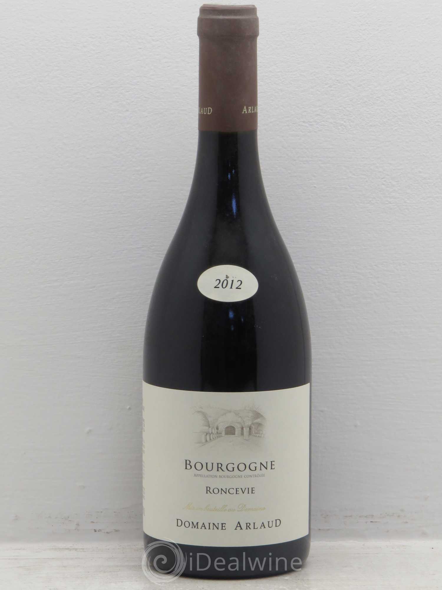 Bourgogne Roncevie Arlaud 2012 - Lot de 1 bouteille - 0