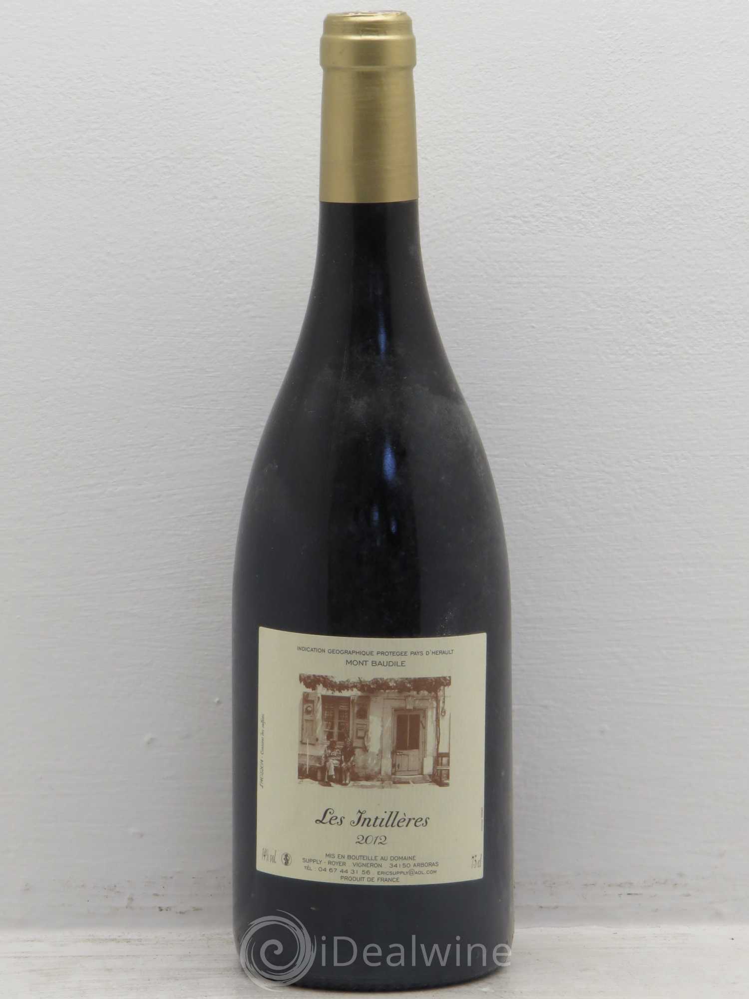 Languedoc Les Intillères Vin de pays du Mont Baudile Supply-Royer 2012 - Posten von 1 Flasche - 0