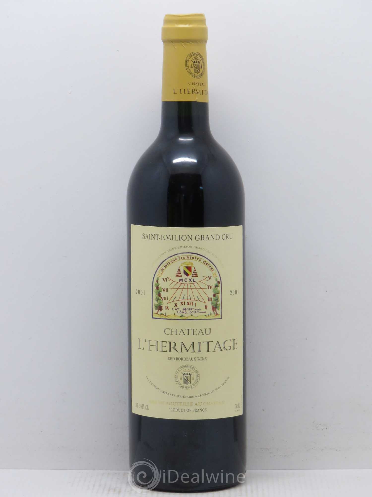 Château l' Hermitage (sans prix de réserve) 2001 - Lot de 1 bouteille - 0