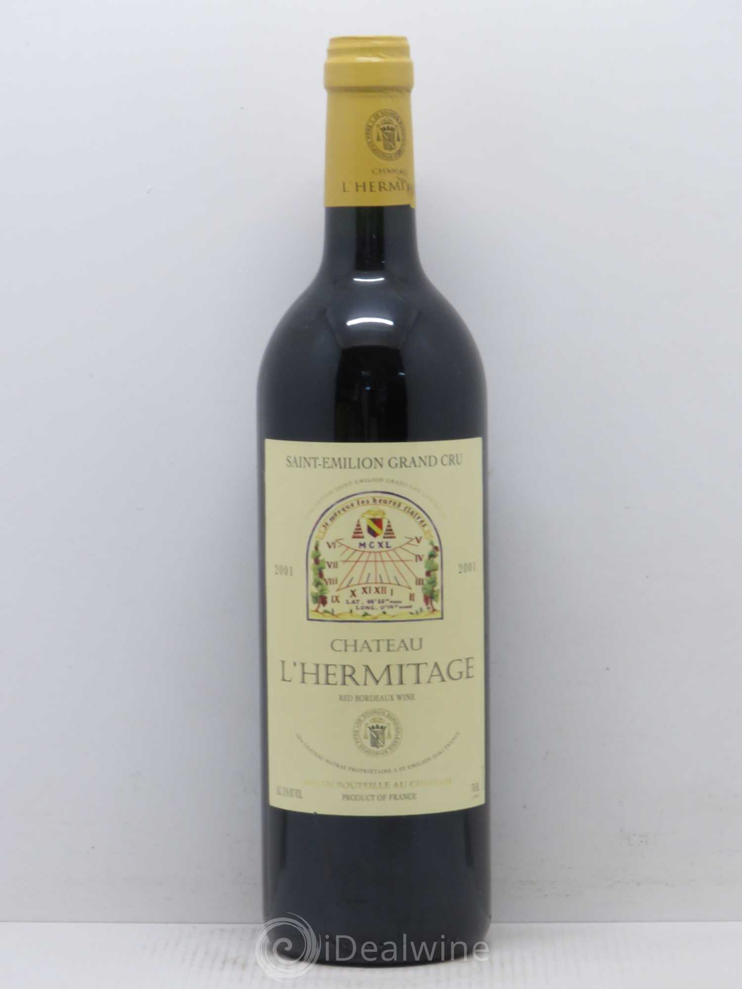 Château l' Hermitage (sans prix de réserve) 2001 - Lot de 1 bouteille - 0