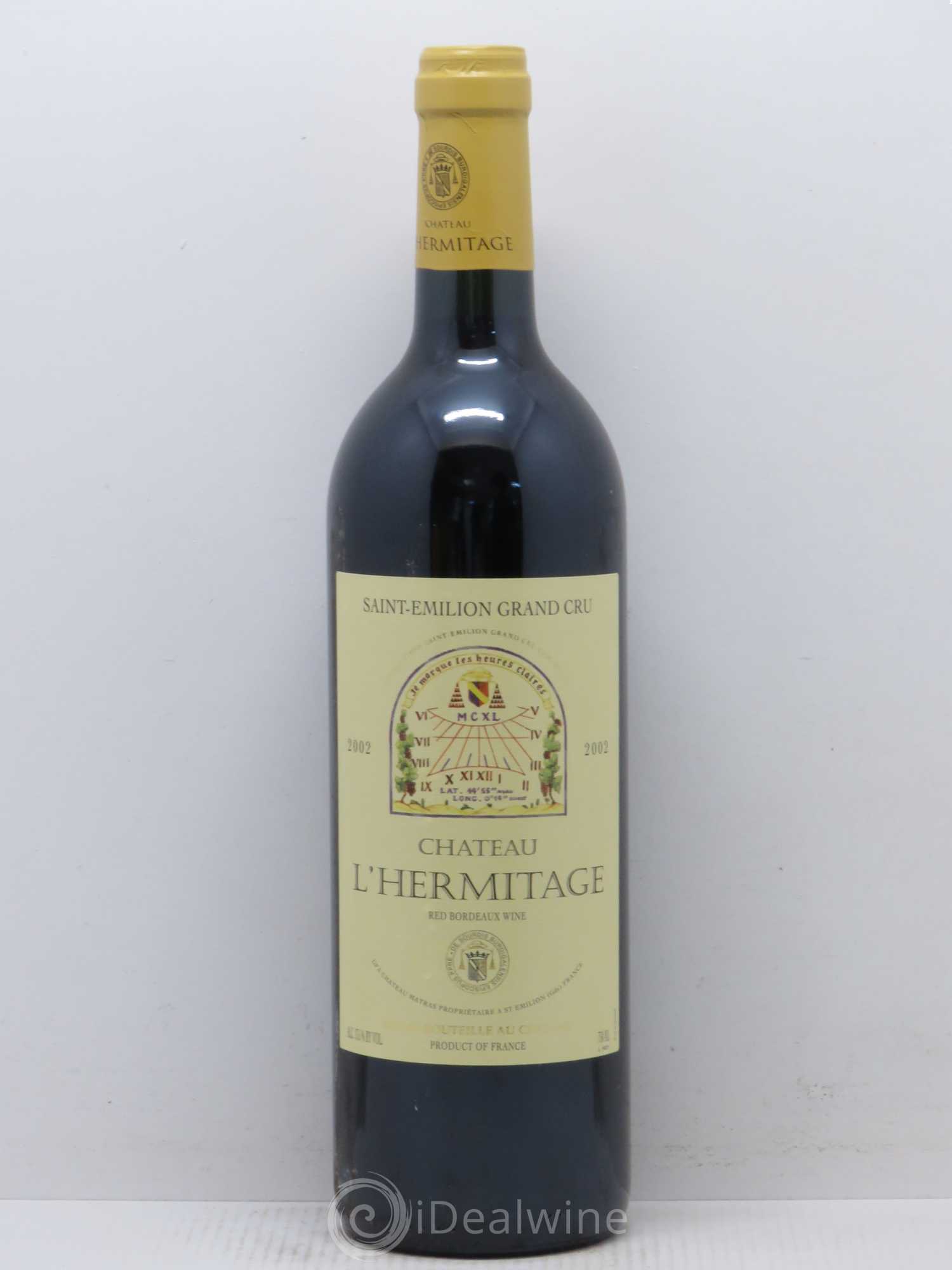 Château l' Hermitage (sans prix de réserve) 2002 - Lot de 1 bouteille - 0