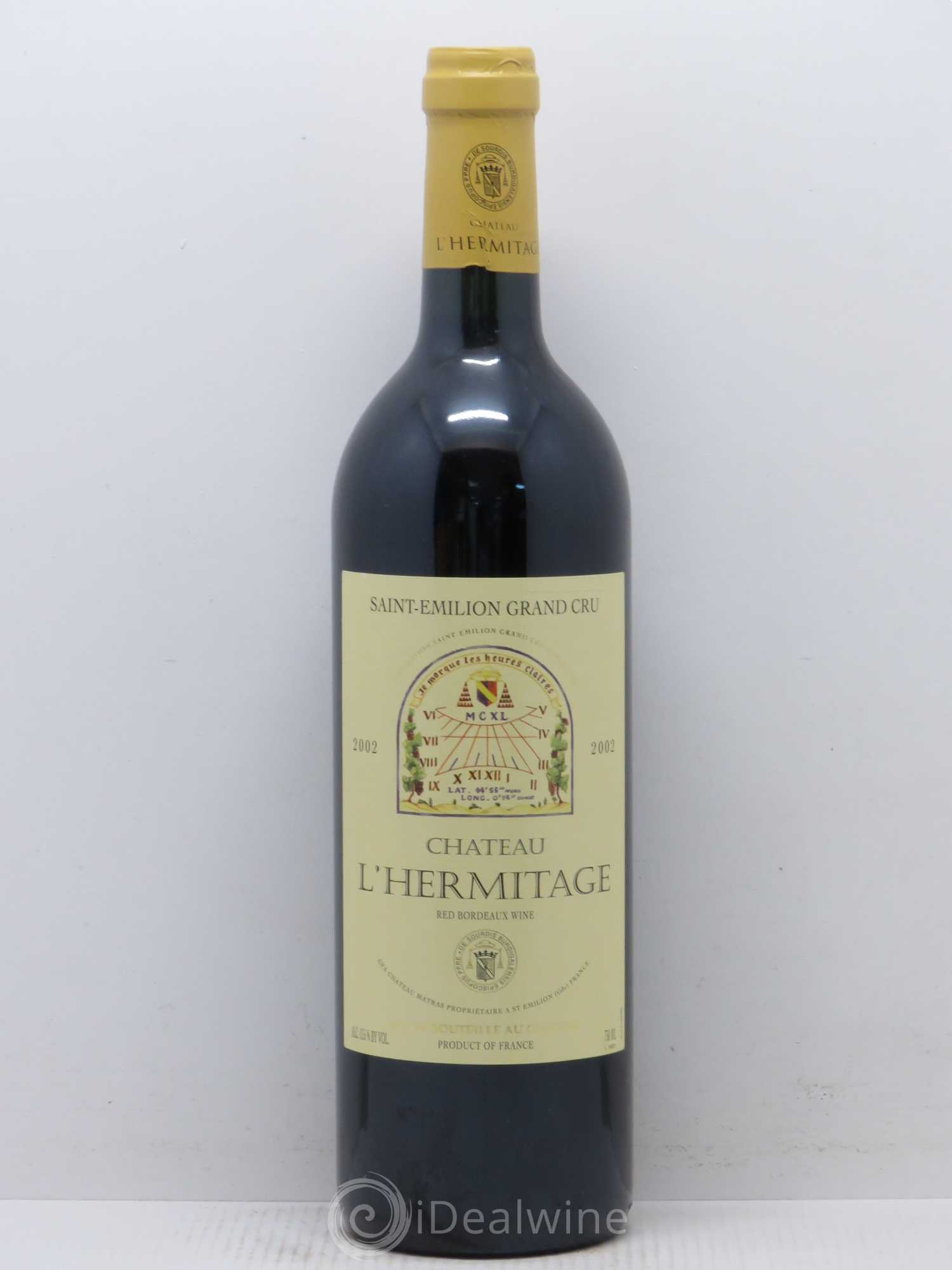 Château l' Hermitage (sans prix de réserve) 2002 - Lot de 1 bouteille - 0