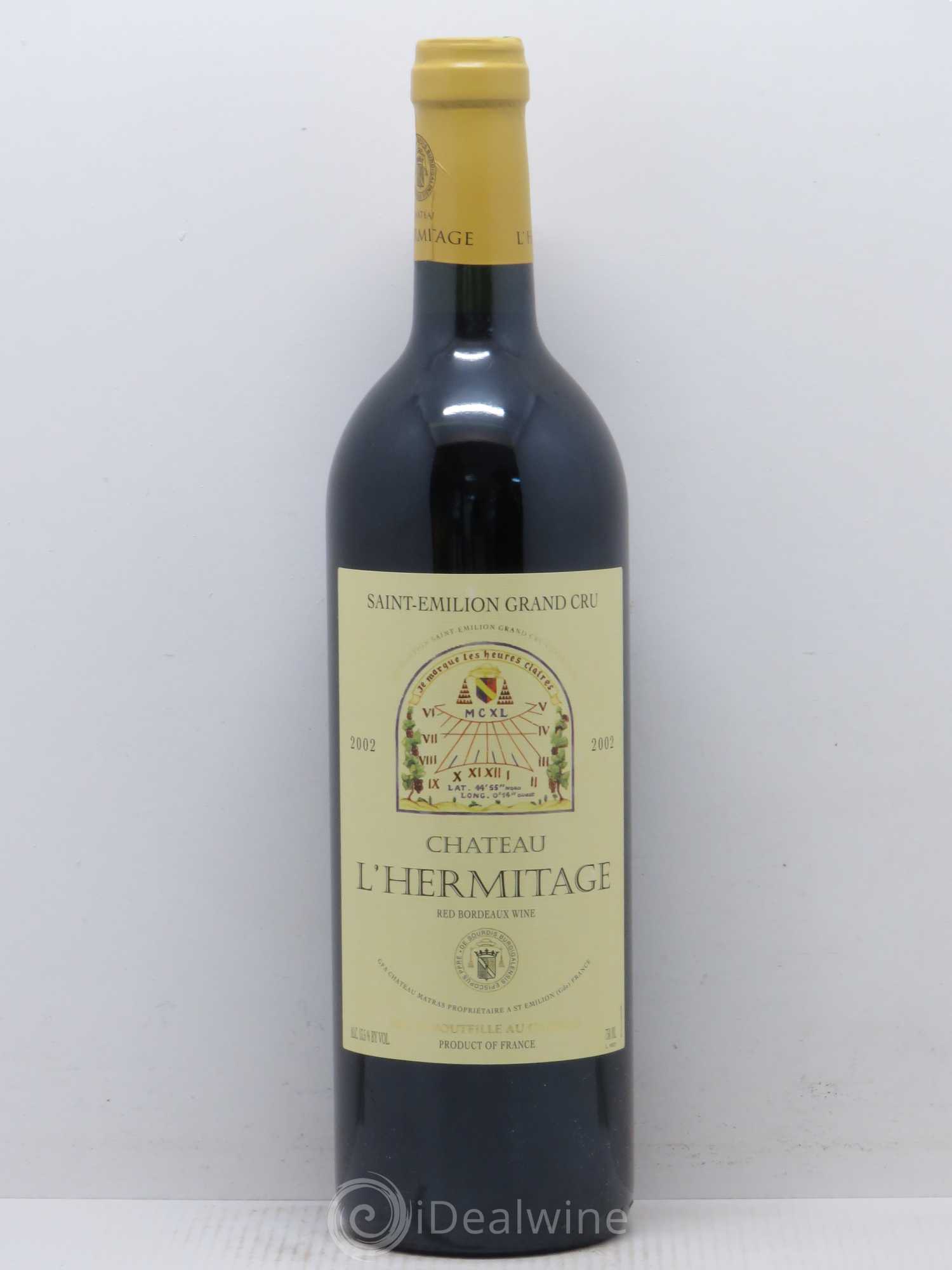 Château l' Hermitage (sans prix de réserve) 2002 - Lot de 1 bouteille - 0