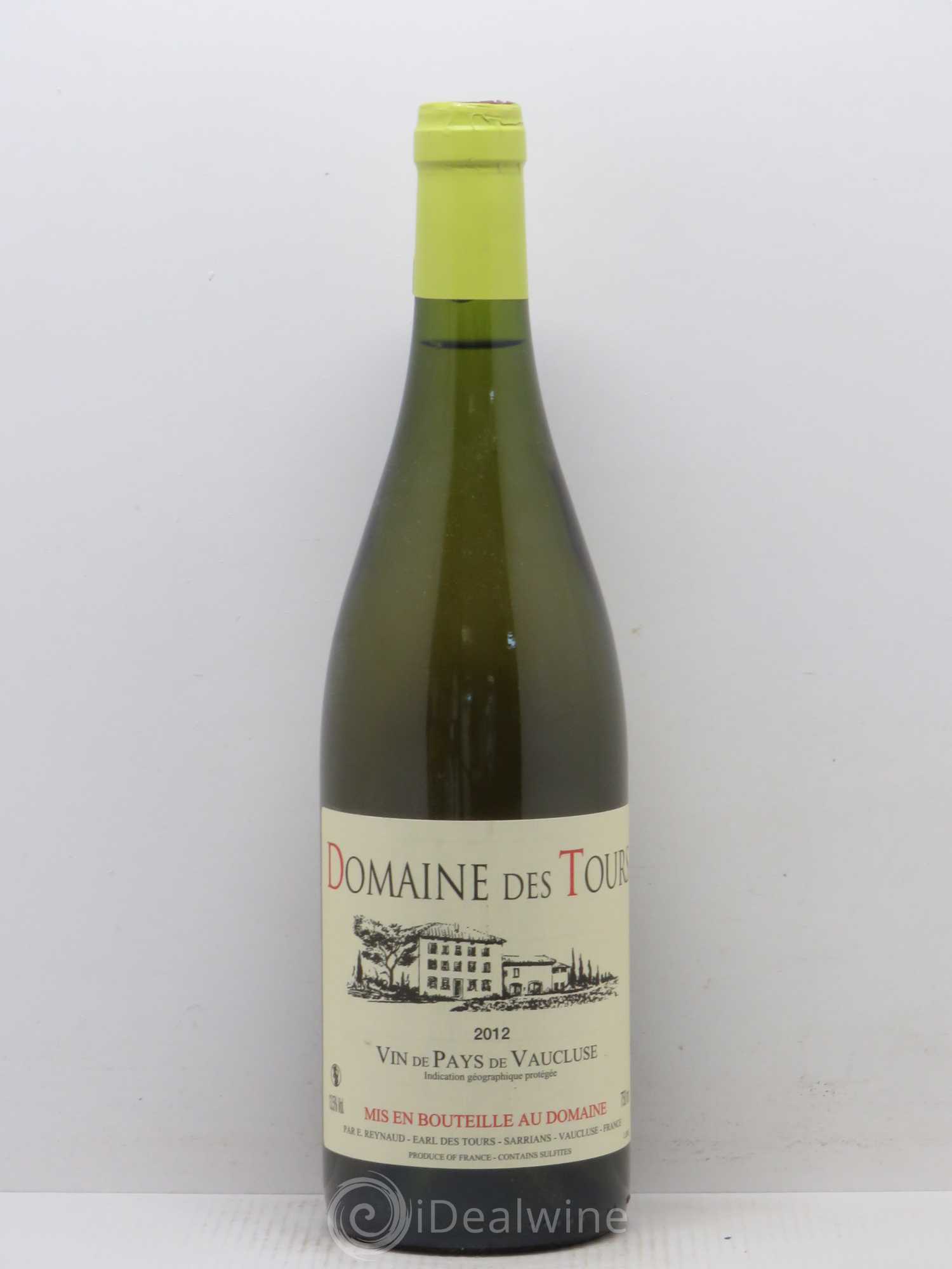 Vaucluse (Vin de Pays de Vaucluse) Domaine des Tours Emmanuel Reynaud 2012 - Lot de 1 bouteille - 0