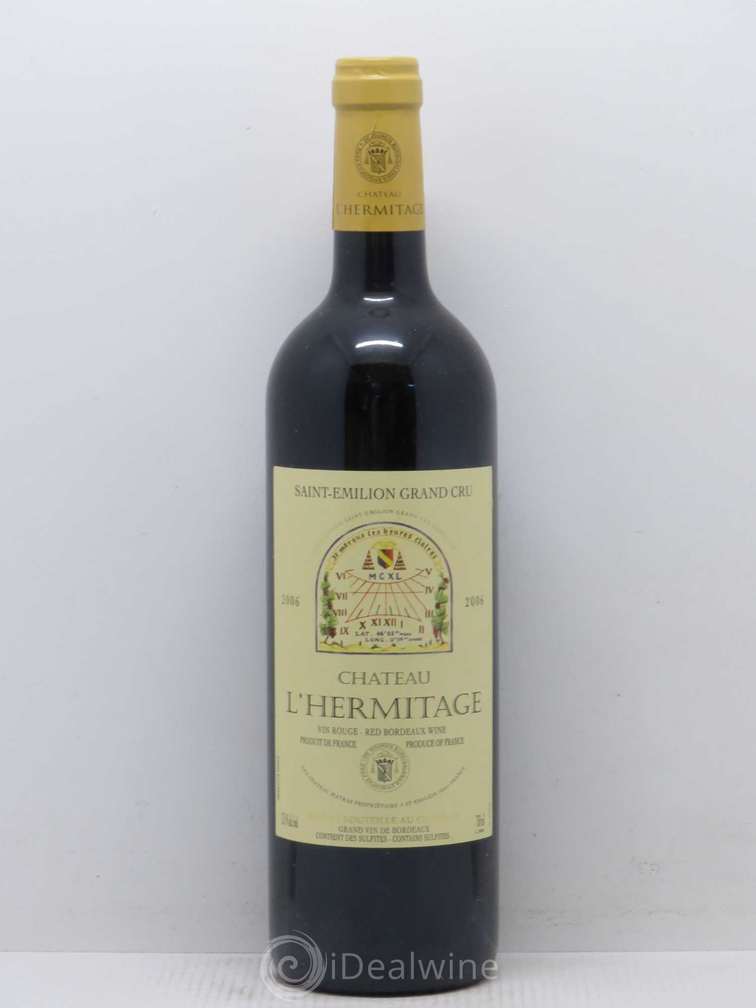 Château l' Hermitage (sans prix de réserve) 2006 - Lot de 1 bouteille - 0
