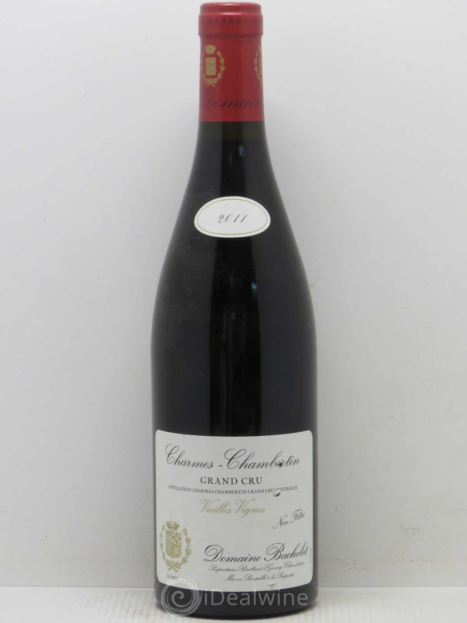 Charmes-Chambertin Grand Cru Vieilles Vignes Denis Bachelet (Domaine) Vieilles Vignes 2011 - Lot de 1 bouteille - 0
