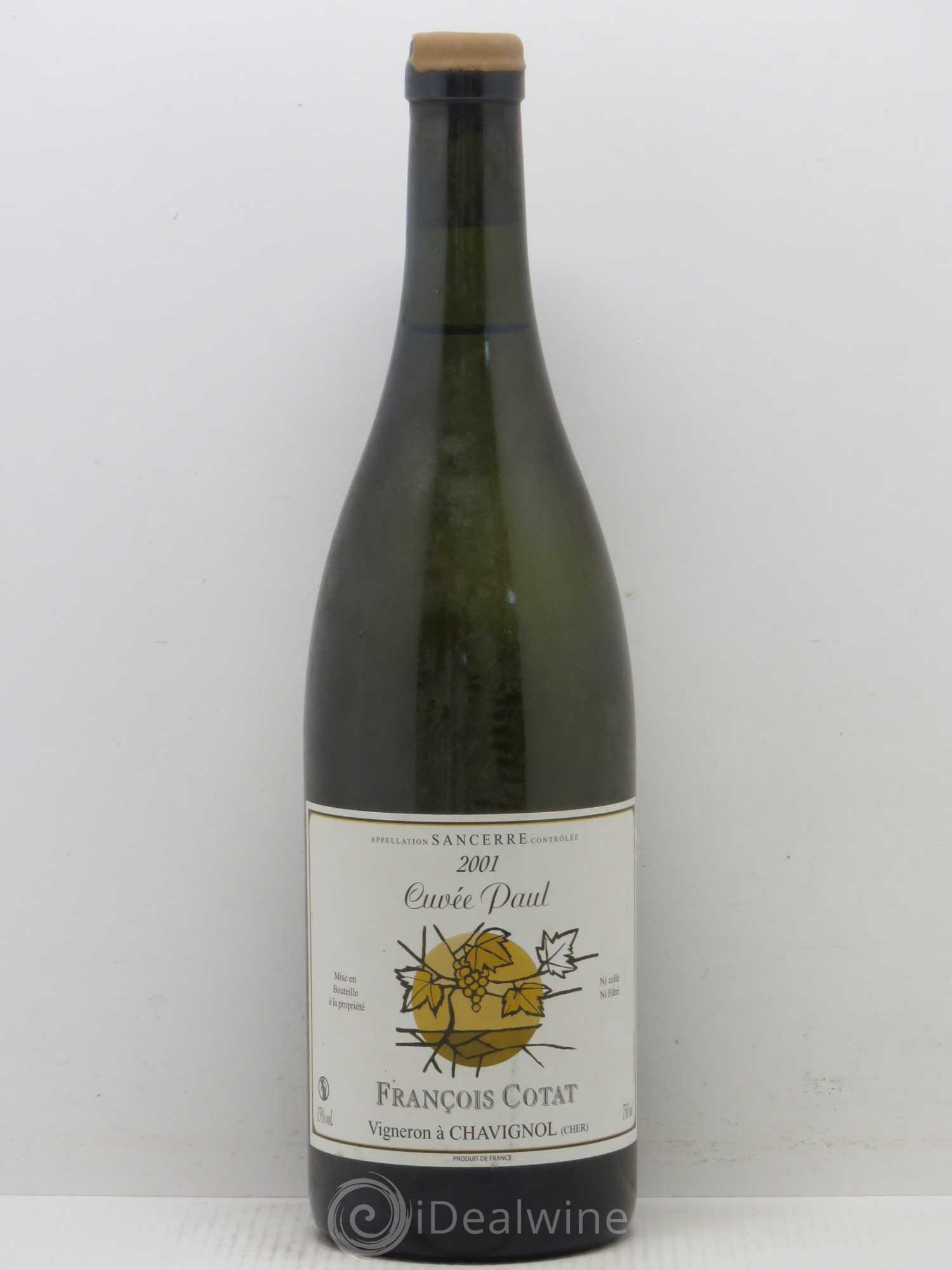 Sancerre Cuvée Paul François Cotat 2001 - Lot de 1 bouteille - 0