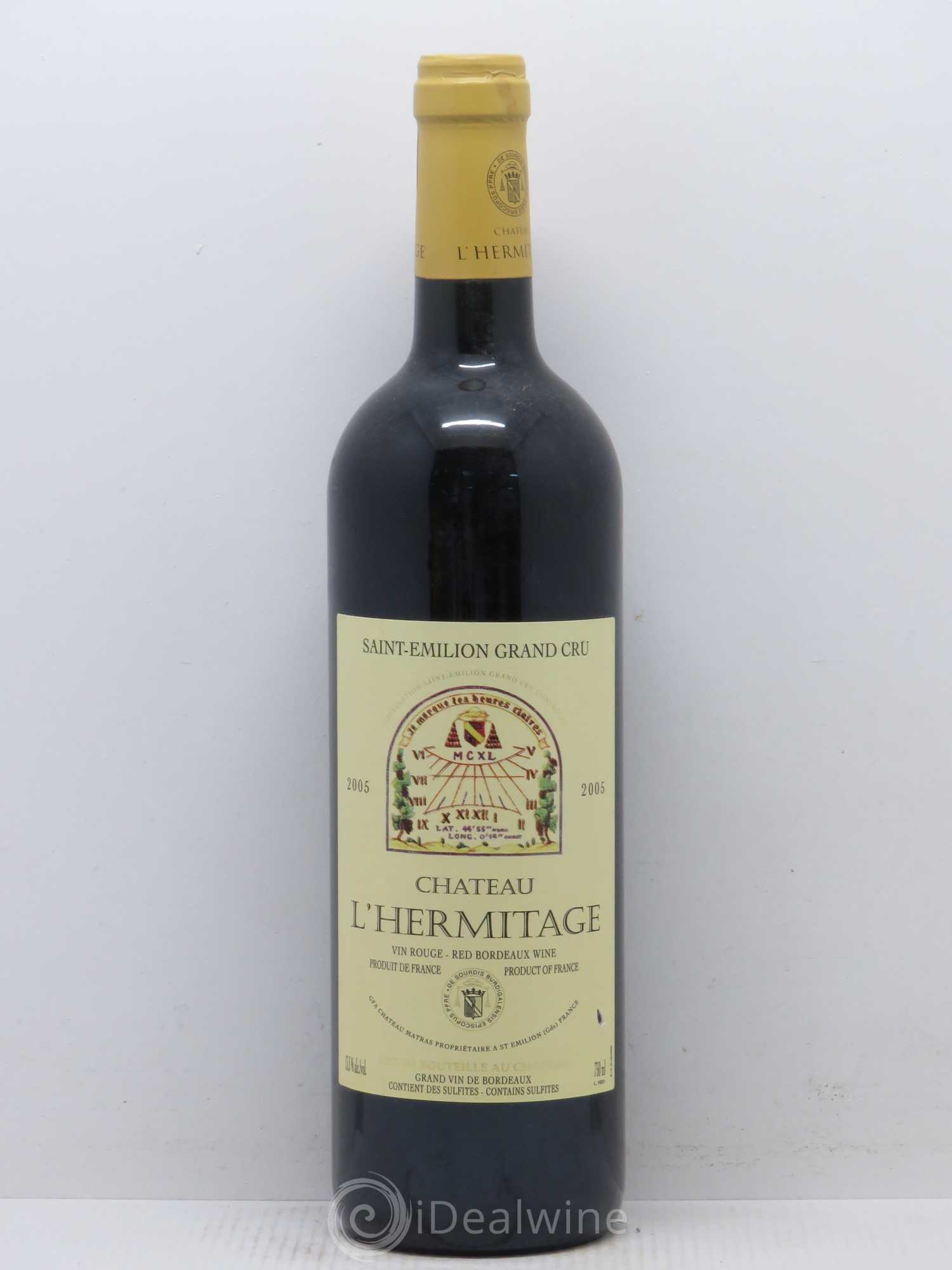 Château l' Hermitage 2005 - Lot de 1 bouteille - 0