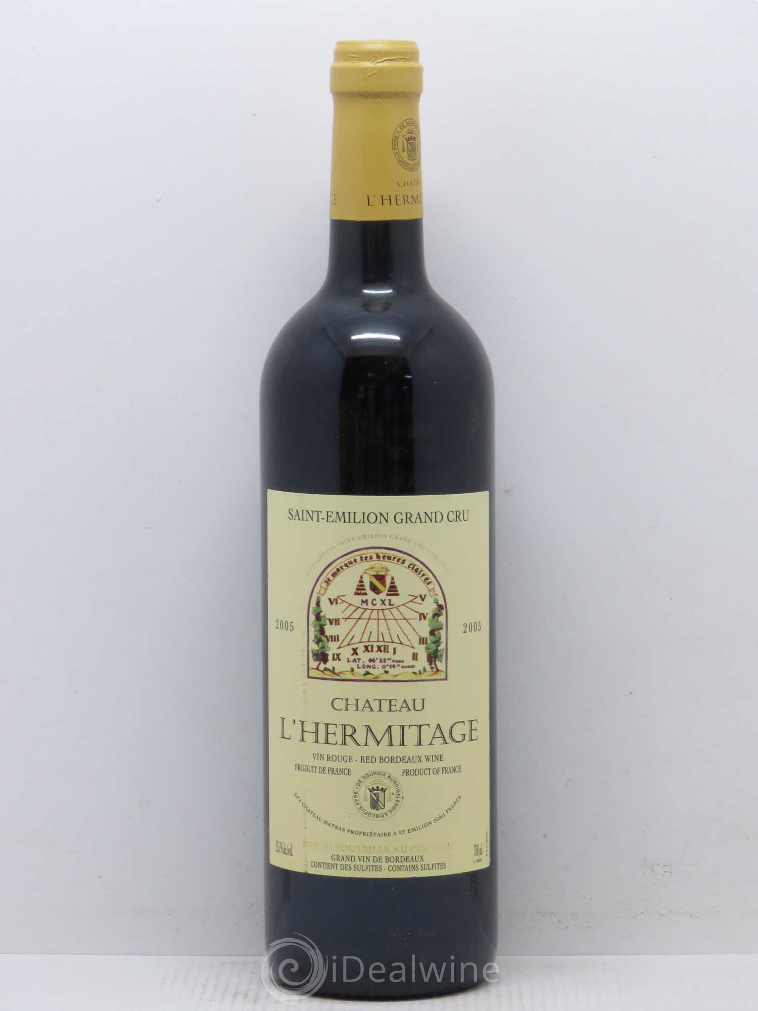 Château l' Hermitage 2005 - Lot de 1 bouteille - 0
