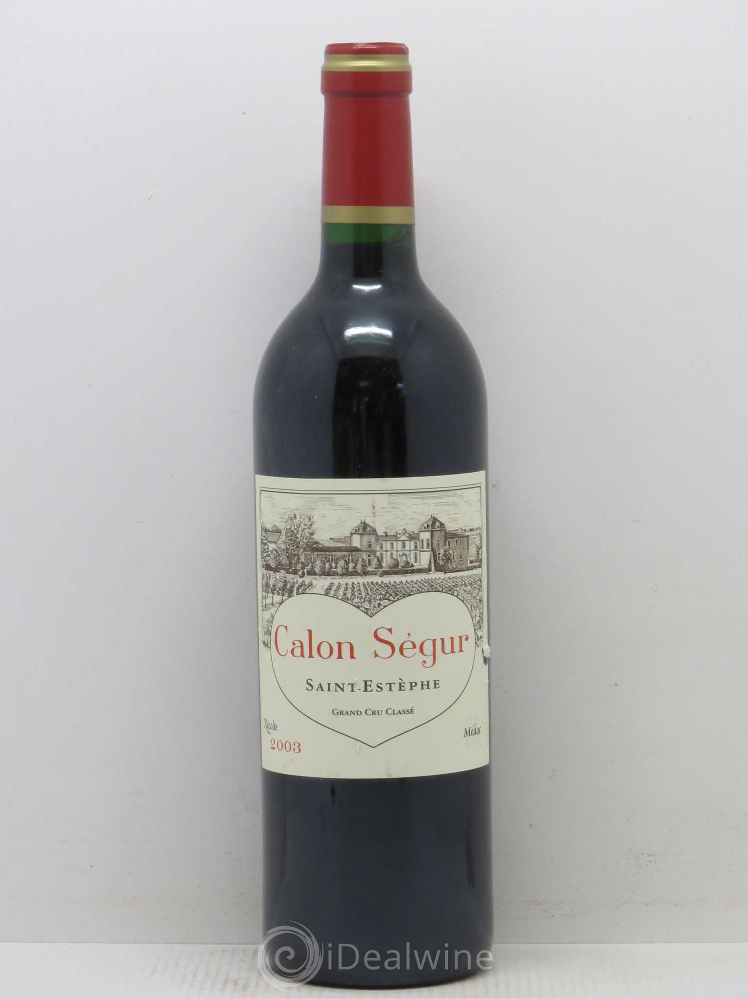 Château Calon Ségur 3ème Grand Cru Classé 2003 - Lot de 1 bouteille - 0