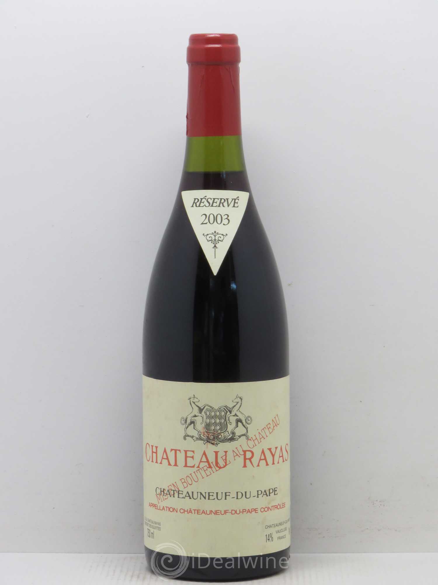 Châteauneuf-du-Pape Château Rayas Emmanuel Reynaud 2003 - Lot de 1 bouteille - 0
