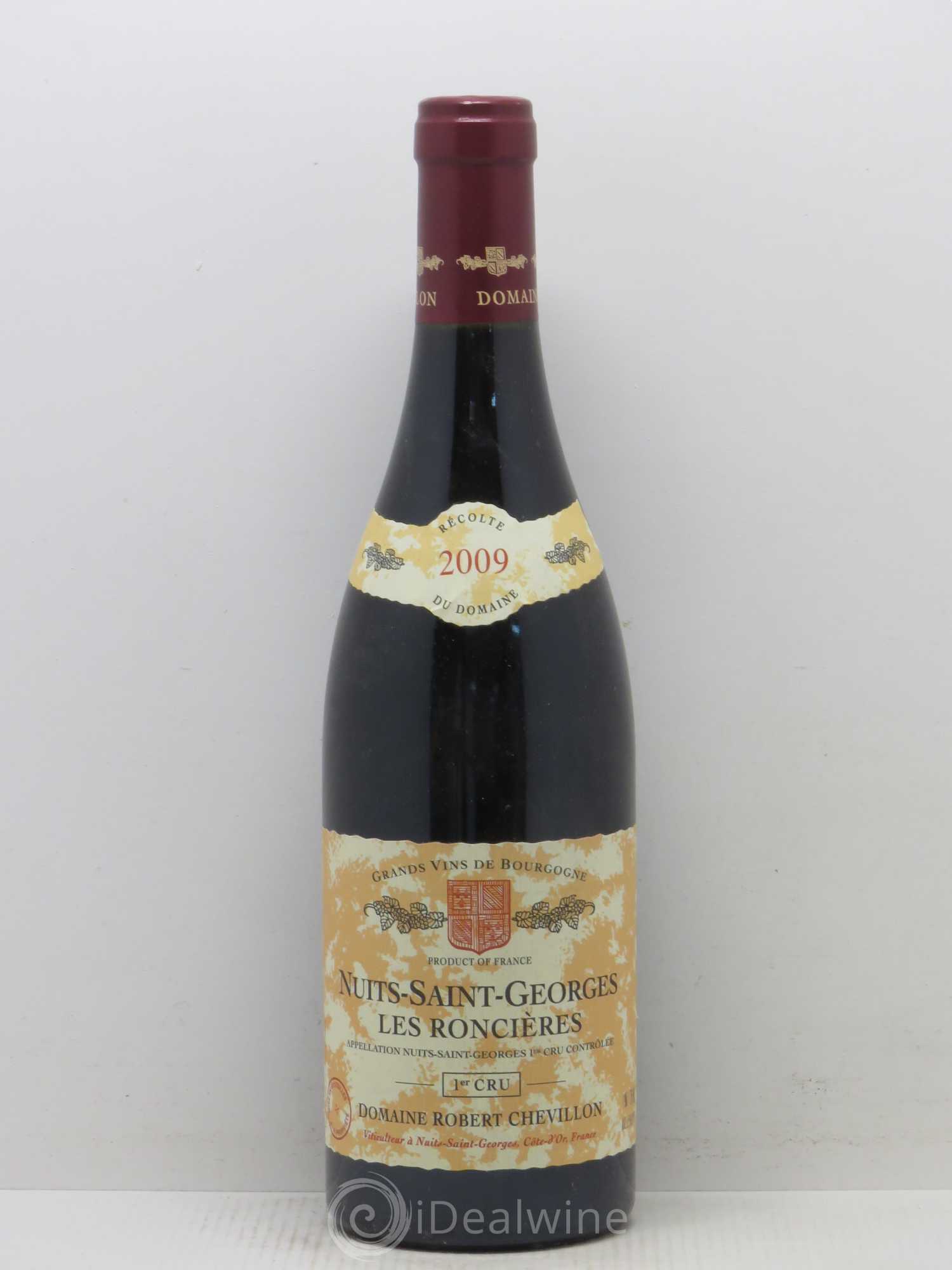 Nuits-Saint-Georges 1er Cru Les Roncières Robert Chevillon 2009 - Lot de 1 bouteille - 0