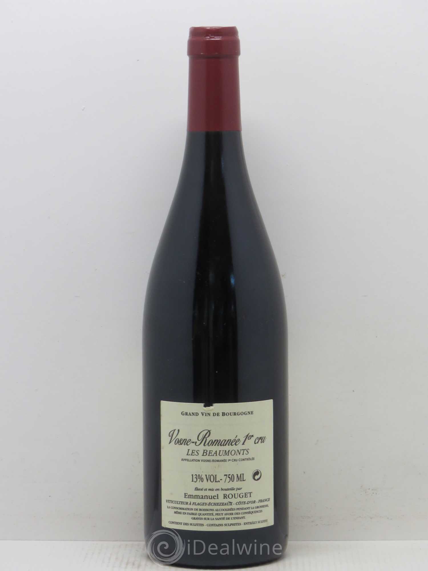 Vosne-Romanée 1er Cru Les Beaumonts Emmanuel Rouget 2011 - Lot de 1 bouteille - 1