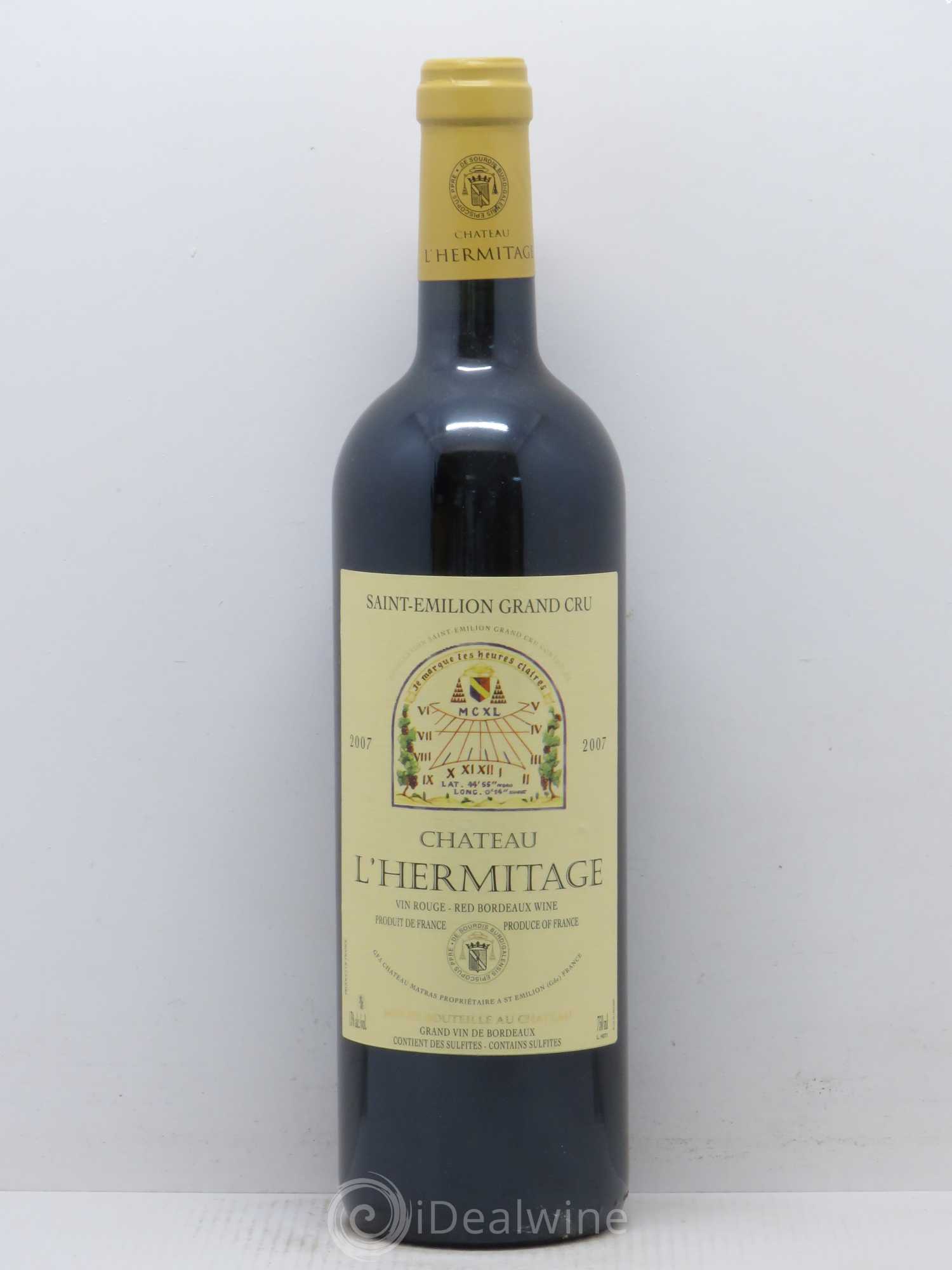 Château l' Hermitage (sans prix de réserve) 2007 - Lot de 1 bouteille - 0