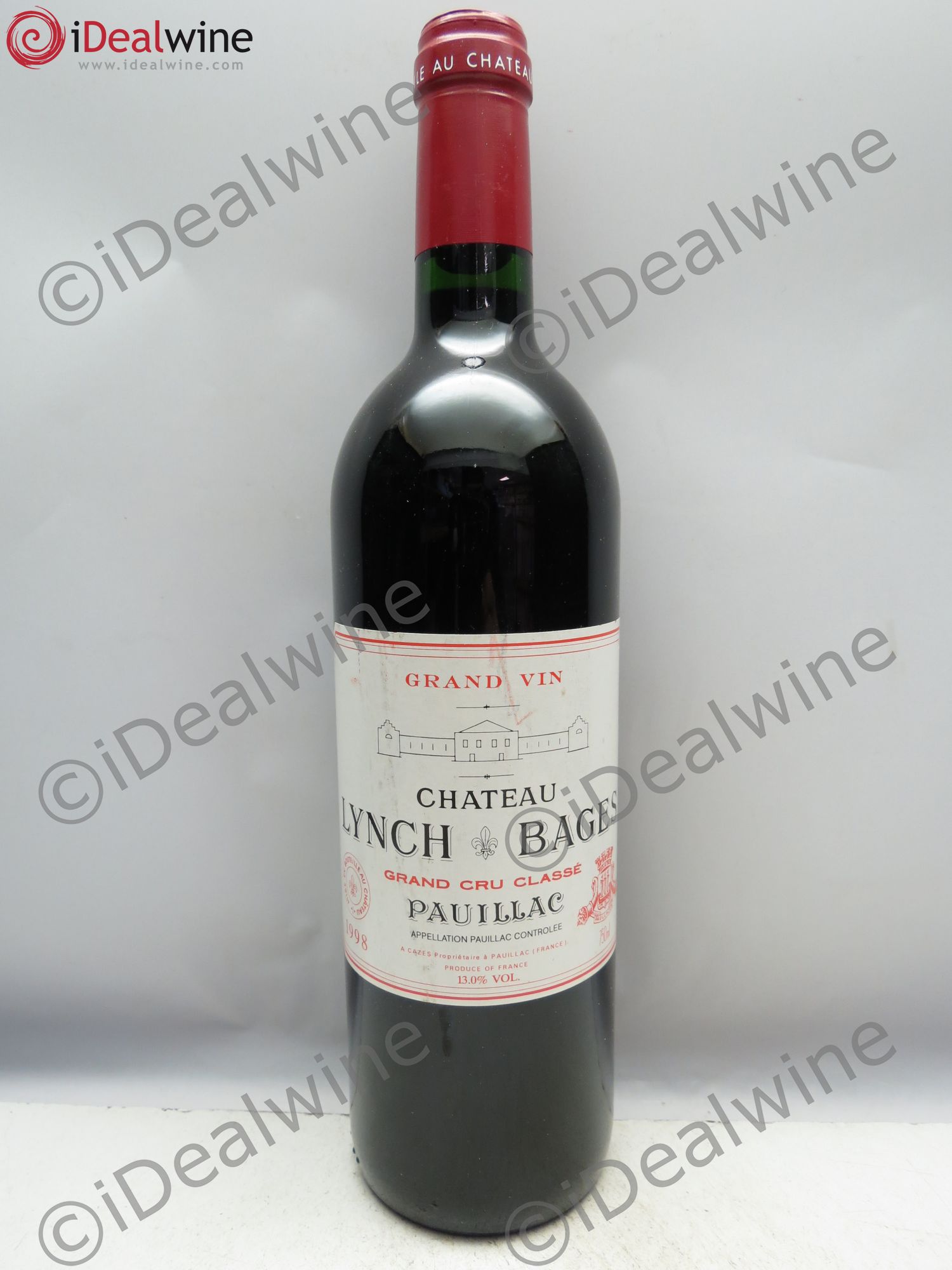 Château Lynch Bages 5ème Grand Cru Classé 1998 - Lot de 1 bouteille - 0