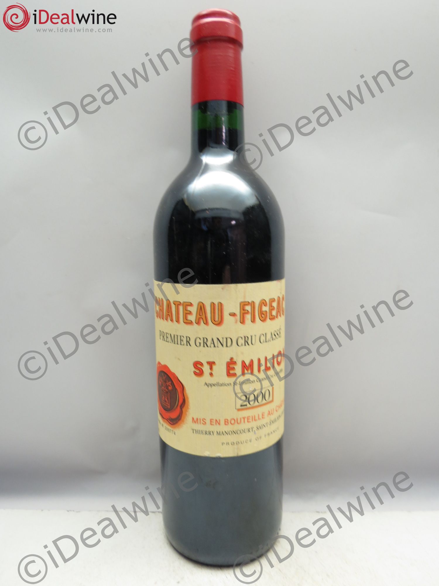 Château Figeac 1er Grand Cru Classé A 2000 - Lot de 1 bouteille - 0