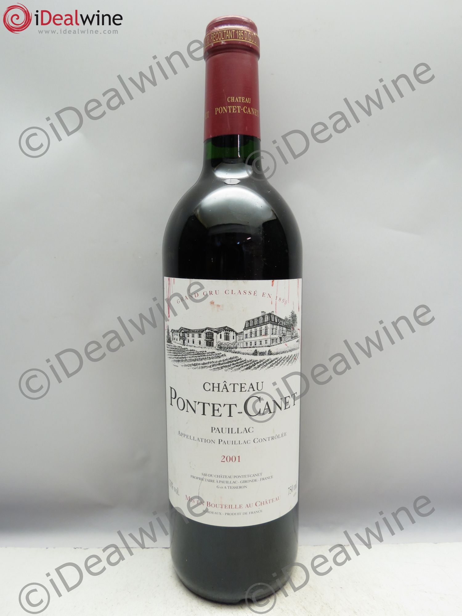 Château Pontet Canet 5ème Grand Cru Classé 2001 - Lot de 1 bouteille - 0