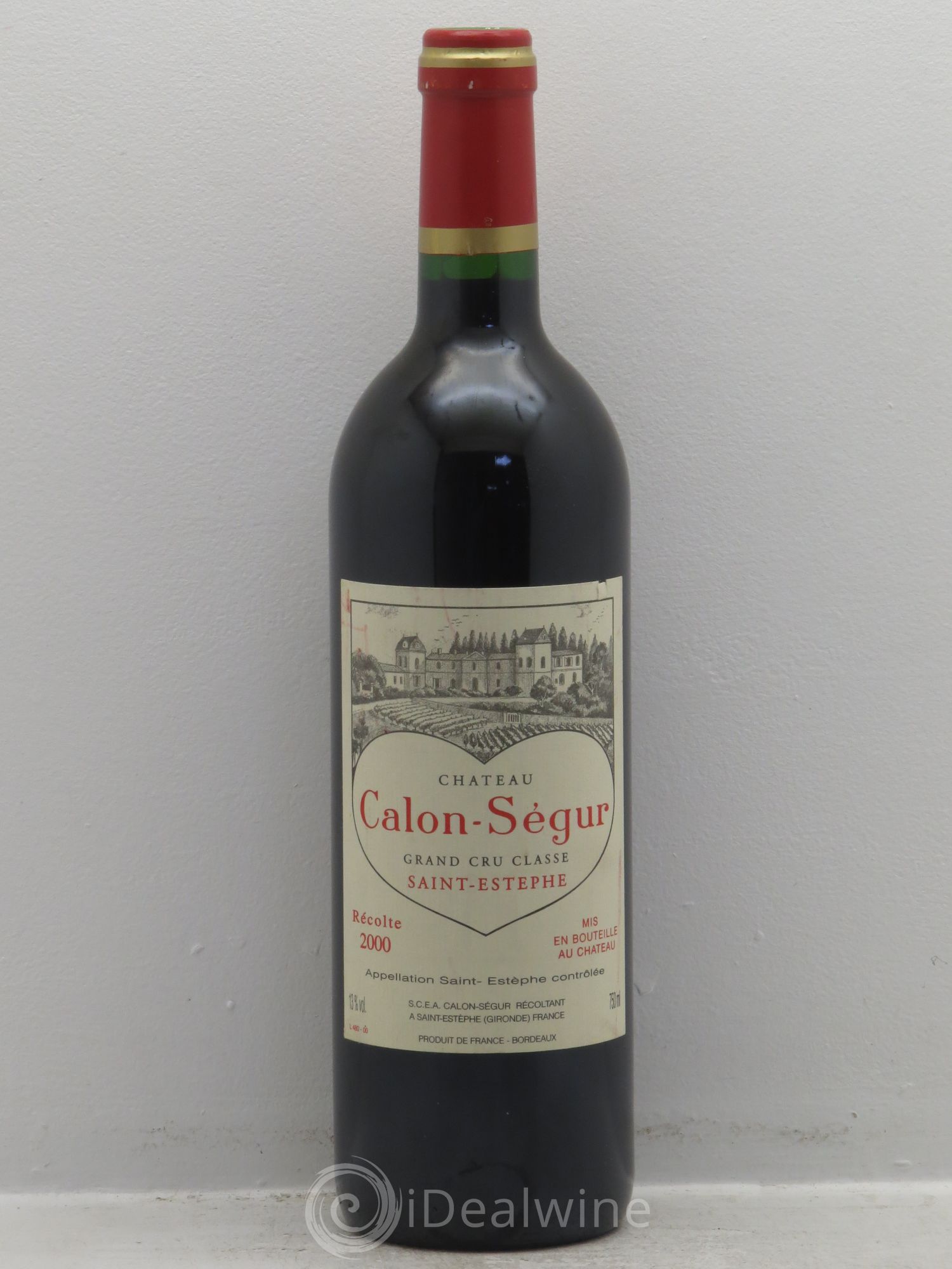 Château Calon Ségur 3ème Grand Cru Classé 2000 - Lot de 1 bouteille - 0