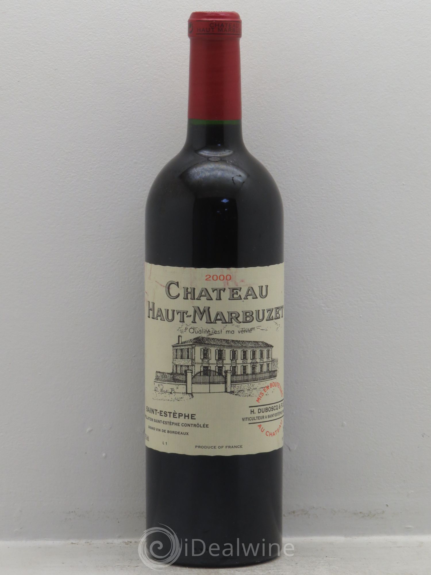 Château Haut Marbuzet 2000 - Lot de 1 bouteille - 0
