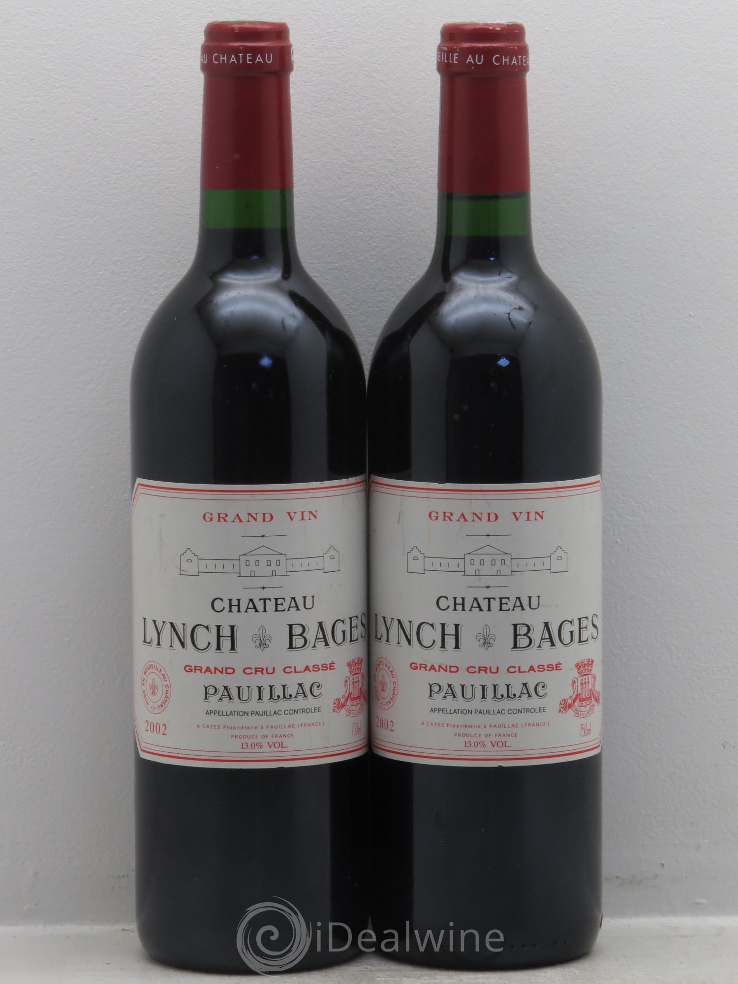 Château Lynch Bages 5ème Grand Cru Classé 2002 - Lot de 2 bouteilles - 0